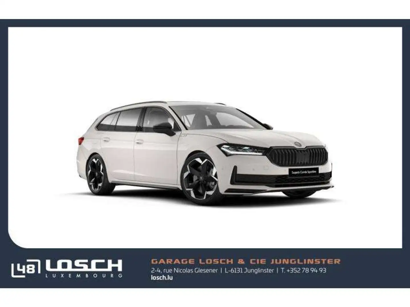 Skoda Superb Combi Sportline 2.0 TDI 193 PS bijela - 1