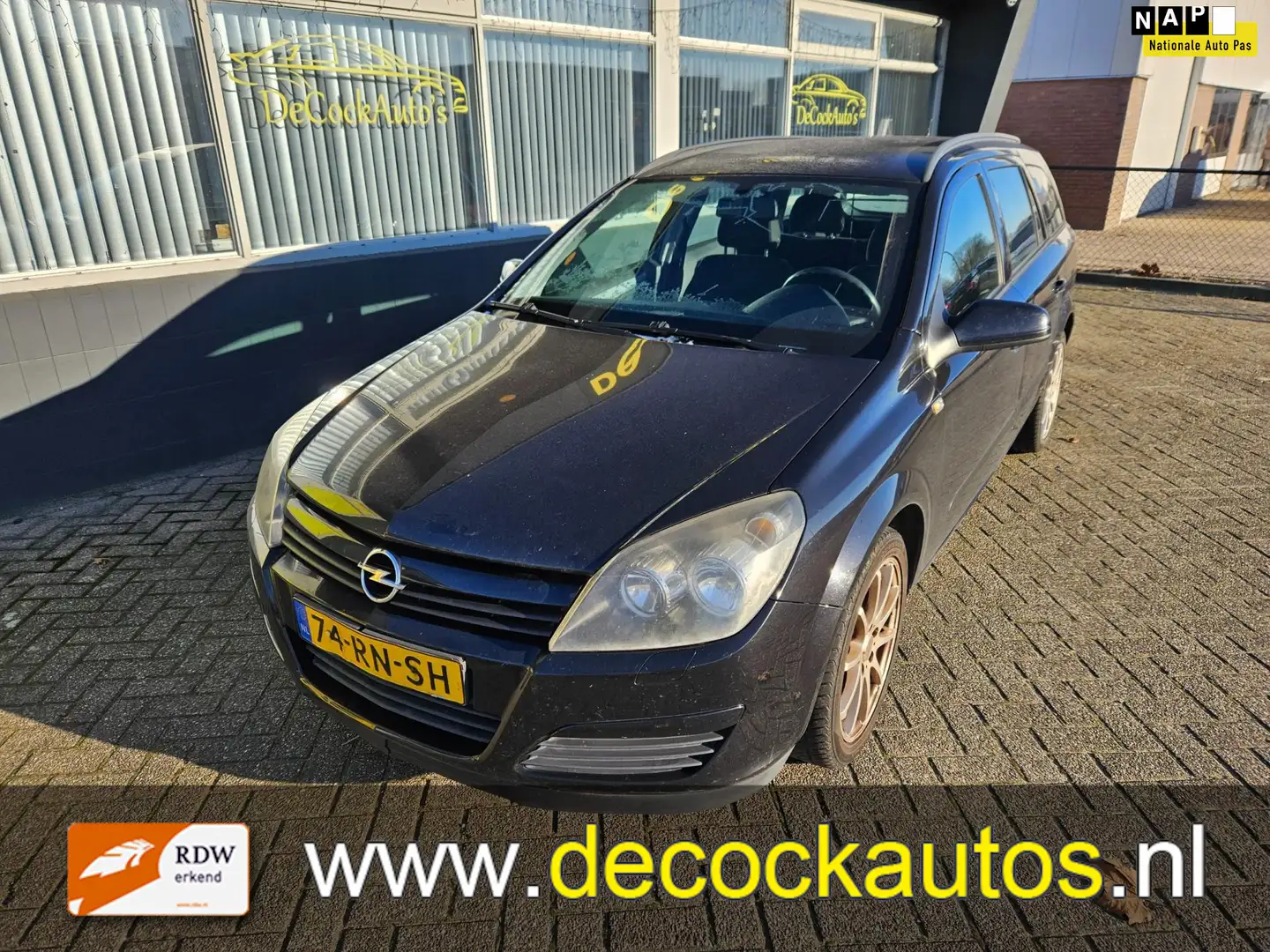 Opel Astra Wagon 1.6 Enjoy/AIRCO/TREKHAAK Zwart - 1