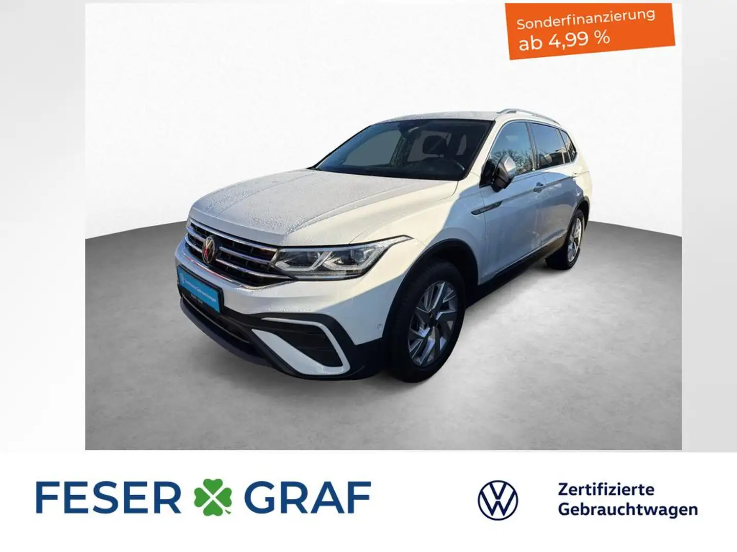 Volkswagen Tiguan Allspace Life 2.0 TDI DCC HUD AMBIENTE Weiß - 1