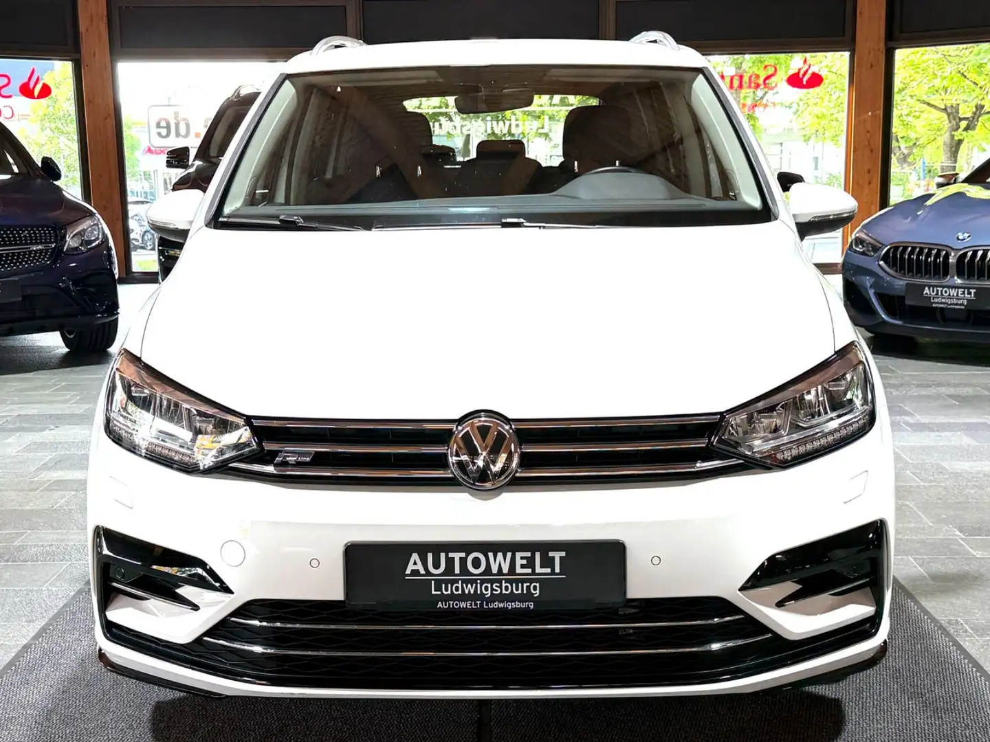 Volkswagen Touran Highline DSG R-Line ACC-LED-ALCANTARA-PDC Blanc - 2