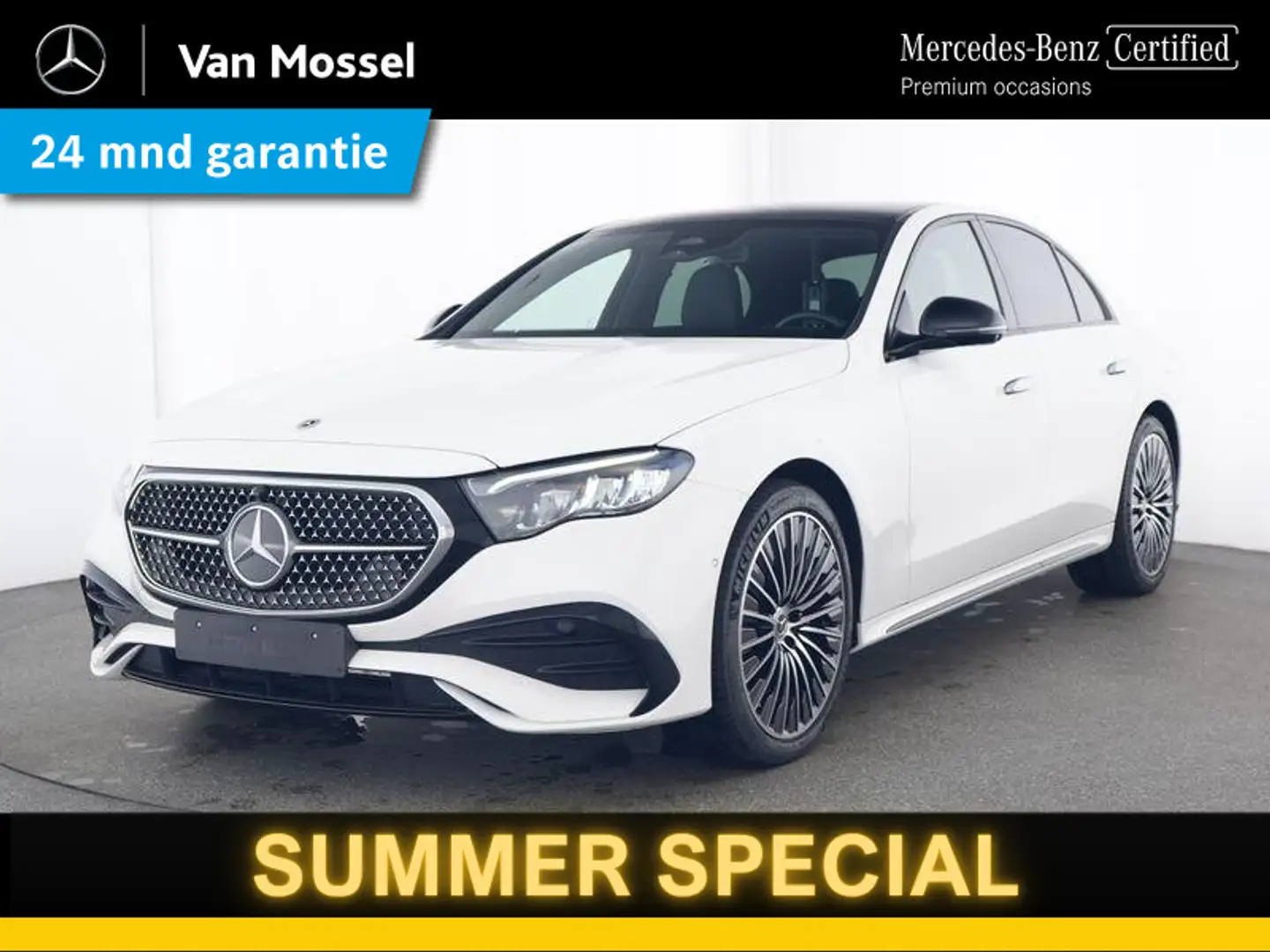Mercedes-Benz E 300 e AMG Line / Panoramadak/ Night/ Burmester/ 20 inc Wit - 1