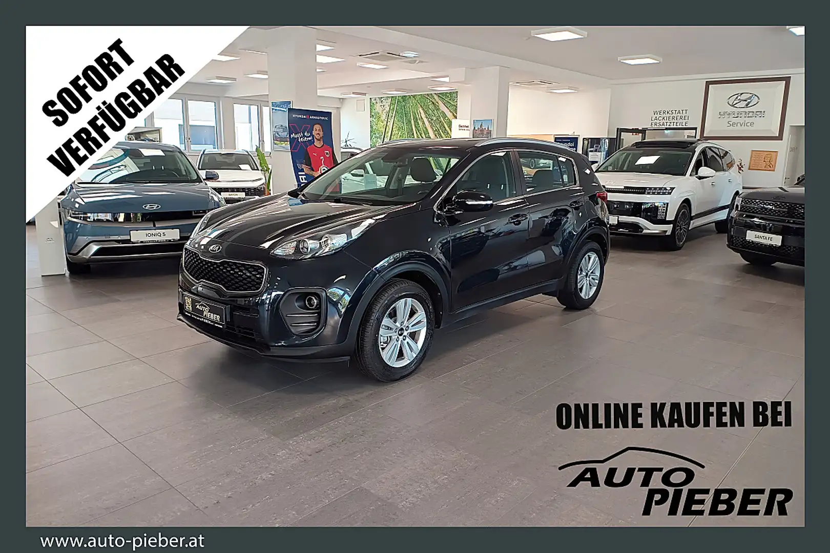 Kia Sportage 1,7 CRDI ISG Silber *Navi*SHZ*RFK* Schwarz - 1