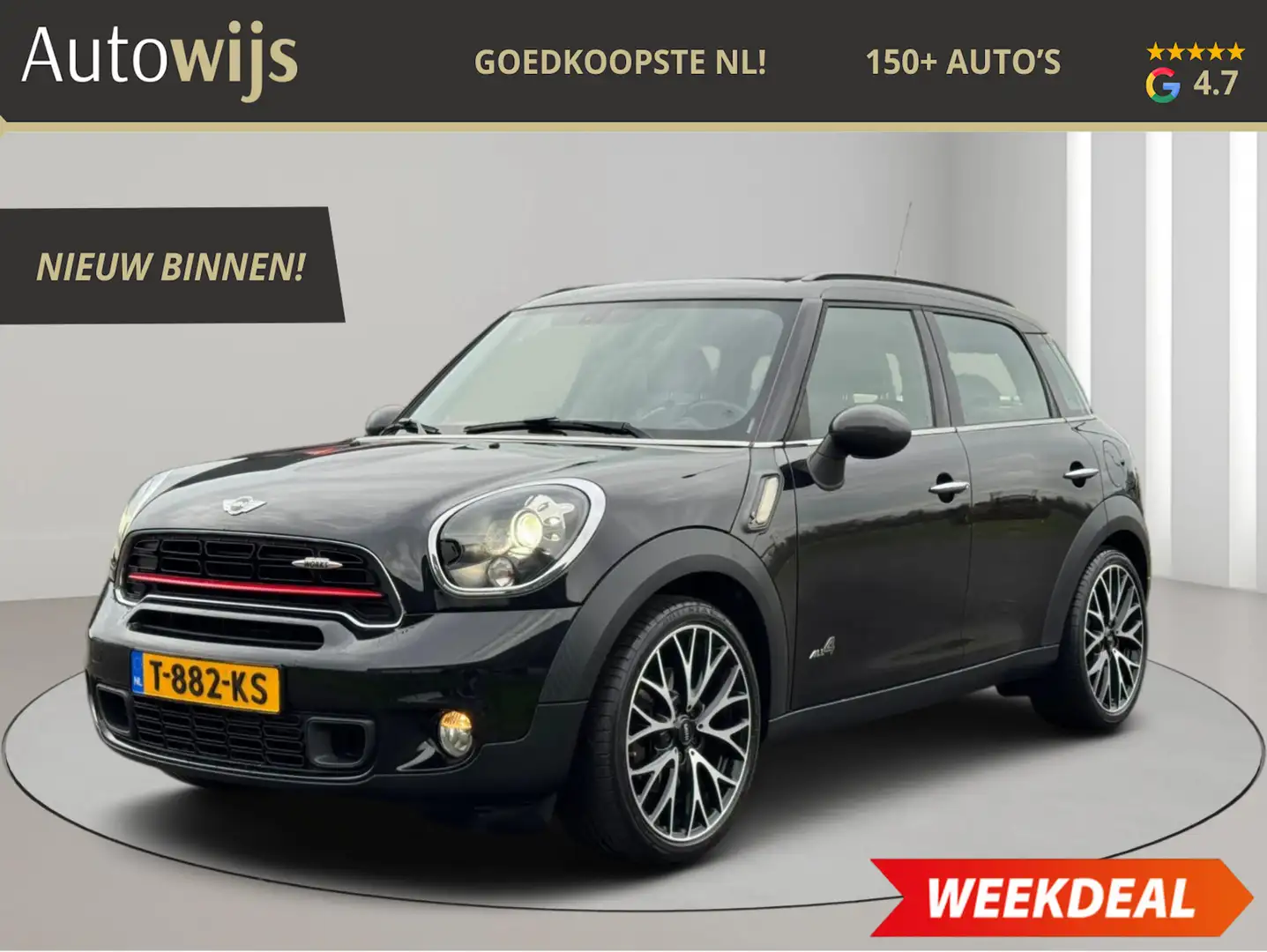MINI John Cooper Works Countryman Mini 1.6 S ALL4|JCW|184PK|PANO|H&K|LEDER|XENON|NAV Schwarz - 1