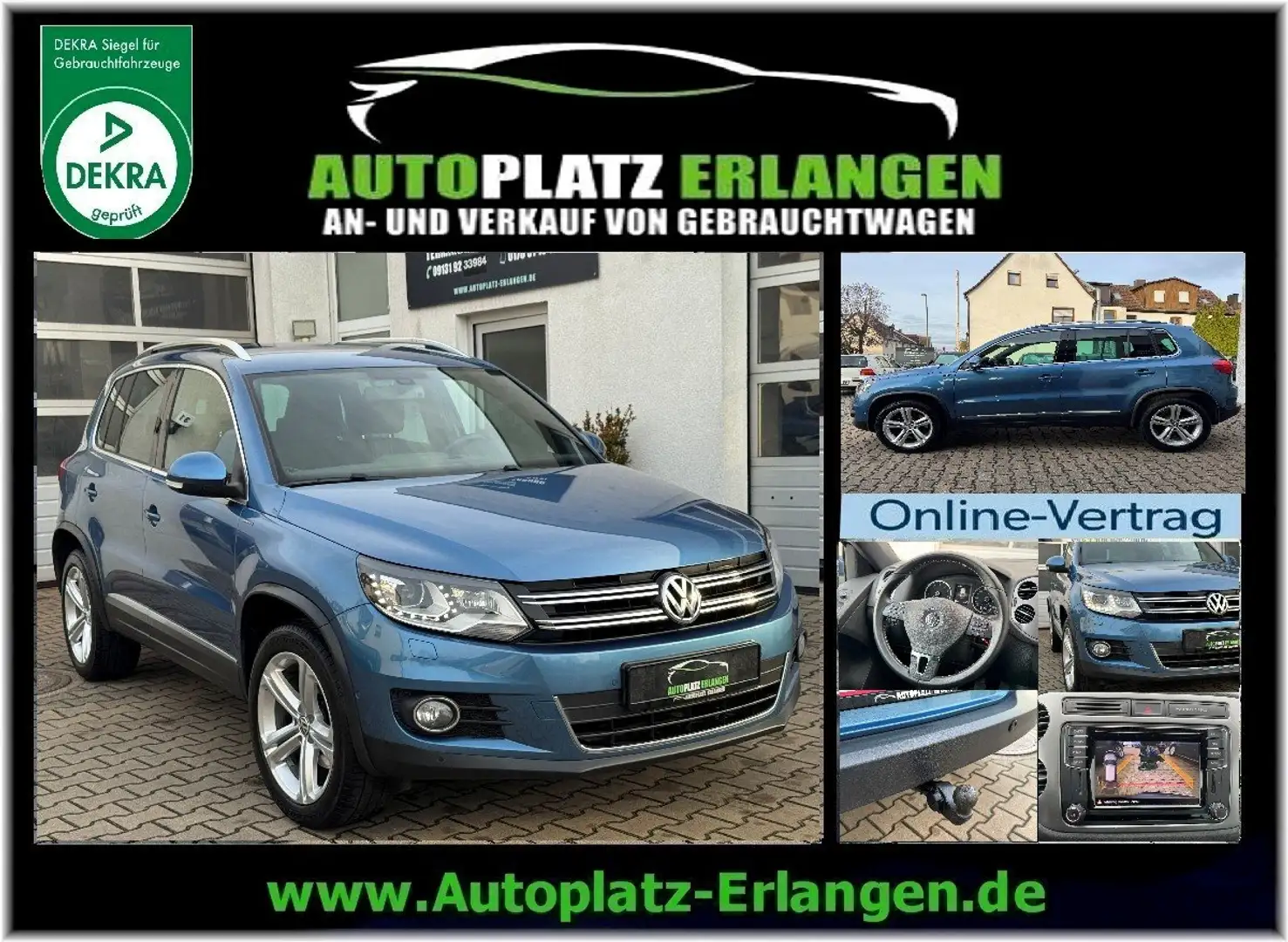 Volkswagen Tiguan Lounge Sport 1.4TSI *AHK*CAM*Xenon* Blau - 1