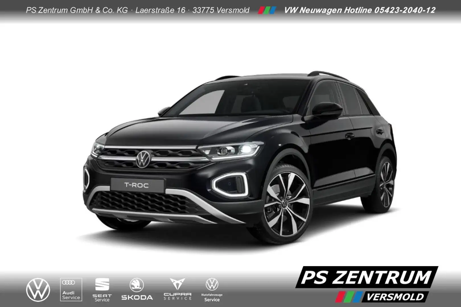 Volkswagen T-Roc Style 2.0 TDI Black-Style AHK WKR Bluetooth Negro - 1