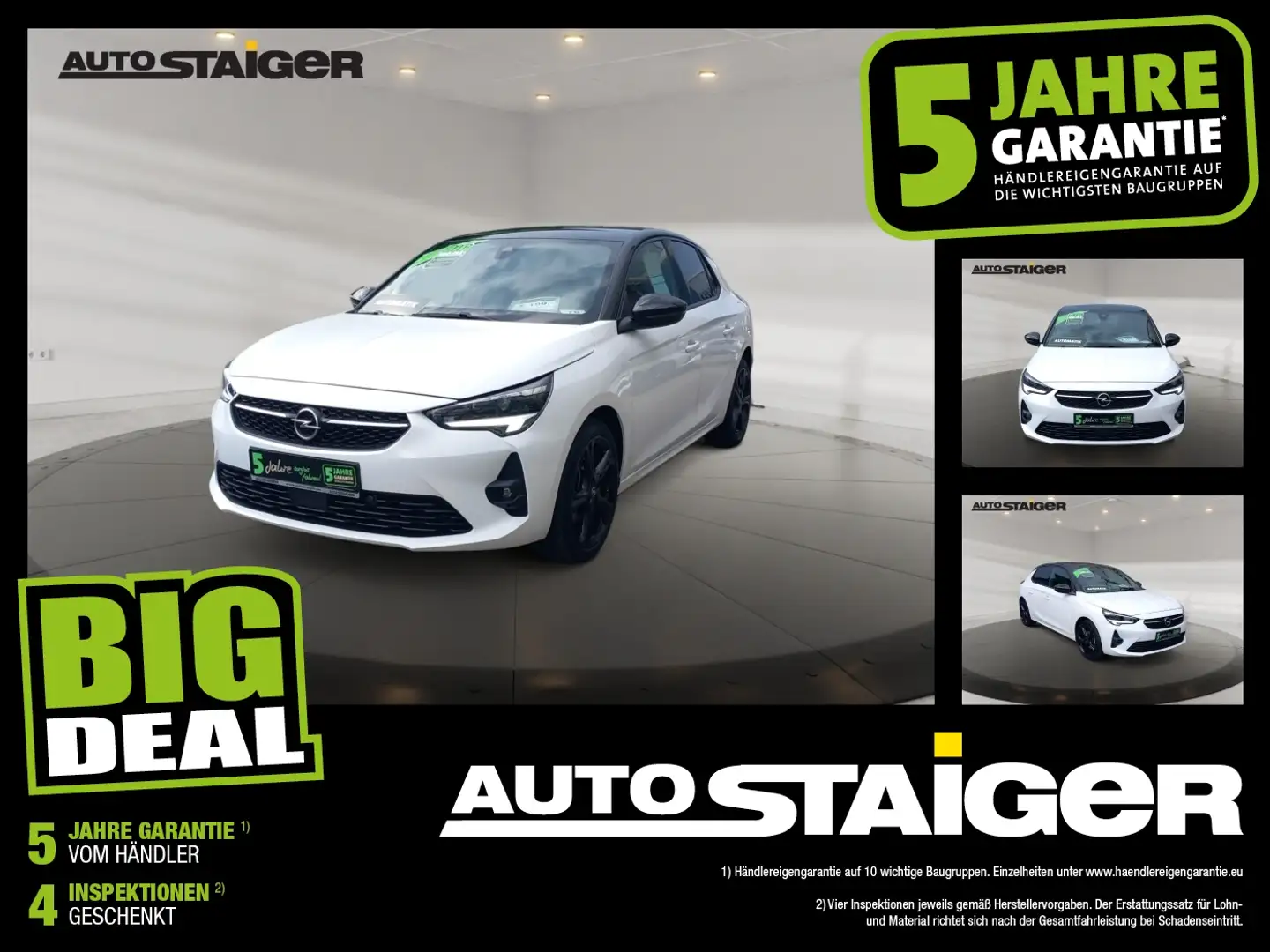 Opel Corsa F 1.2 Turbo GS Line Automatik, Klima, PDC, Weiß - 1