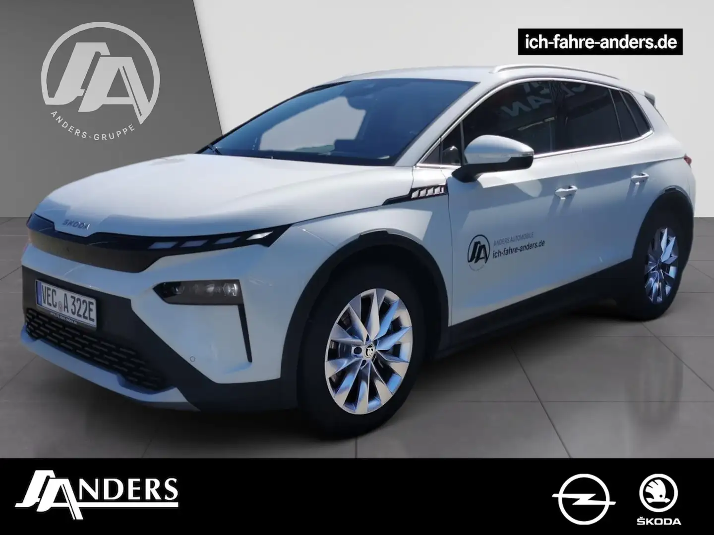 Skoda Elroq 85 Alpha +AHK+Distronic+HUD+SHZ+Massage+LM Weiß - 1