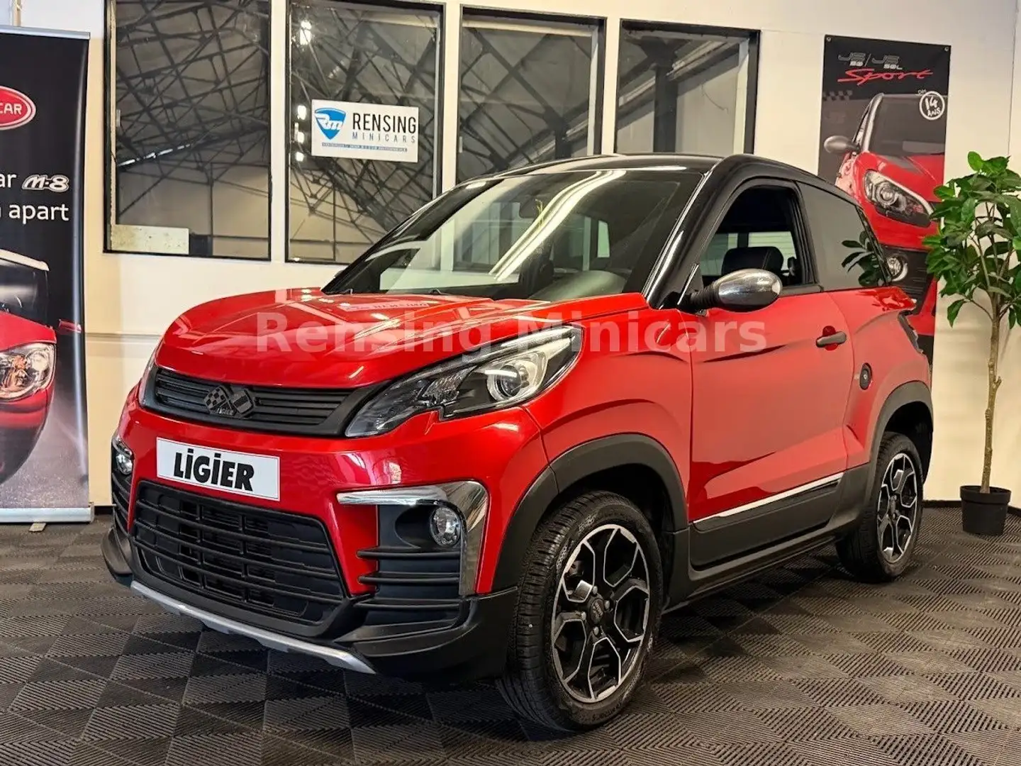 Ligier JS 60 JS60 7195 KM Servo Klima Mopedauto Microcar 45KM Rot - 2