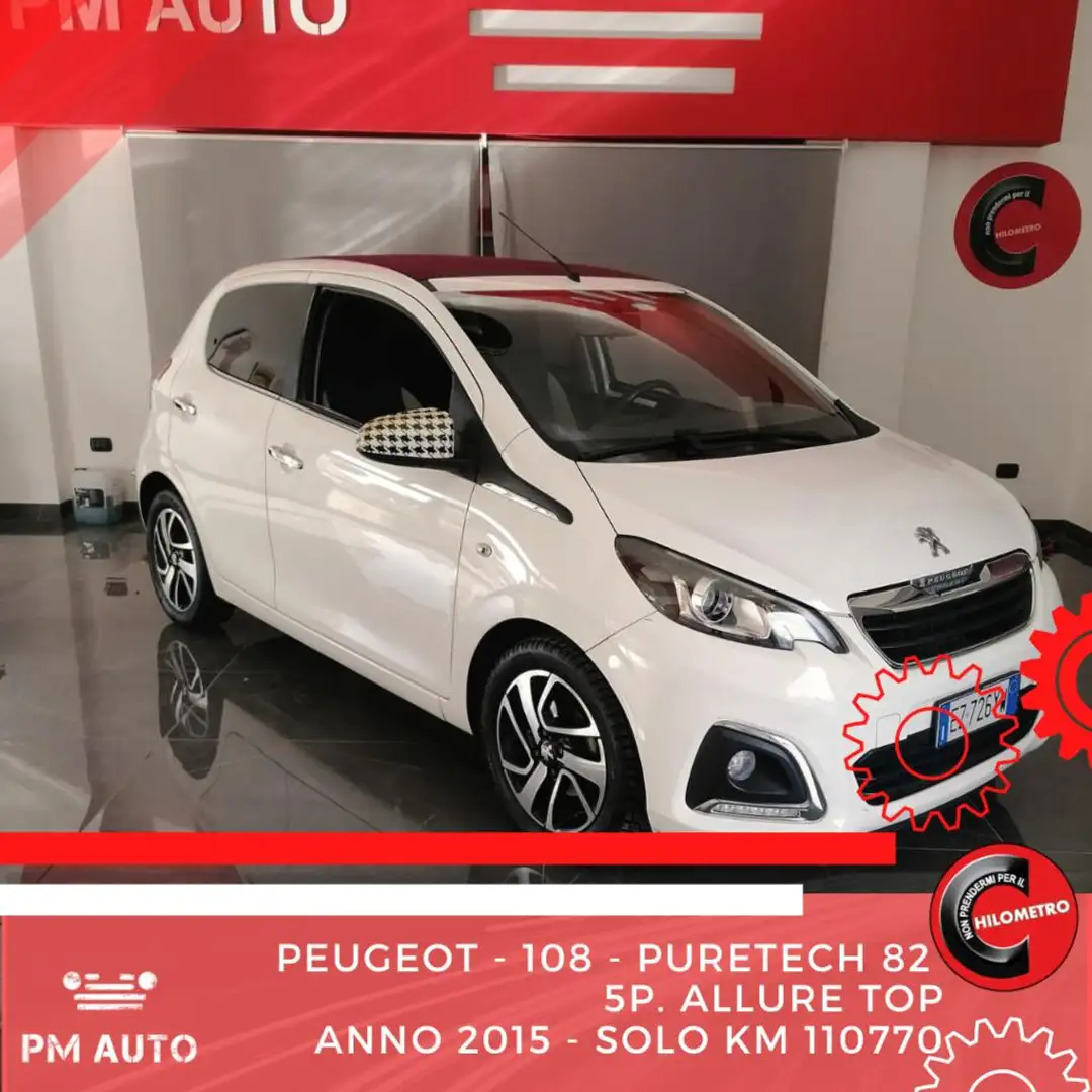 Peugeot 108 PureTech 82 5p. Allure TOP! Bianco - 1