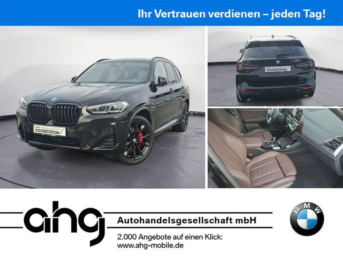 BMW X3 xDrive30i M Sport Standhzg. AHK Laser ACC Schwarz - 1