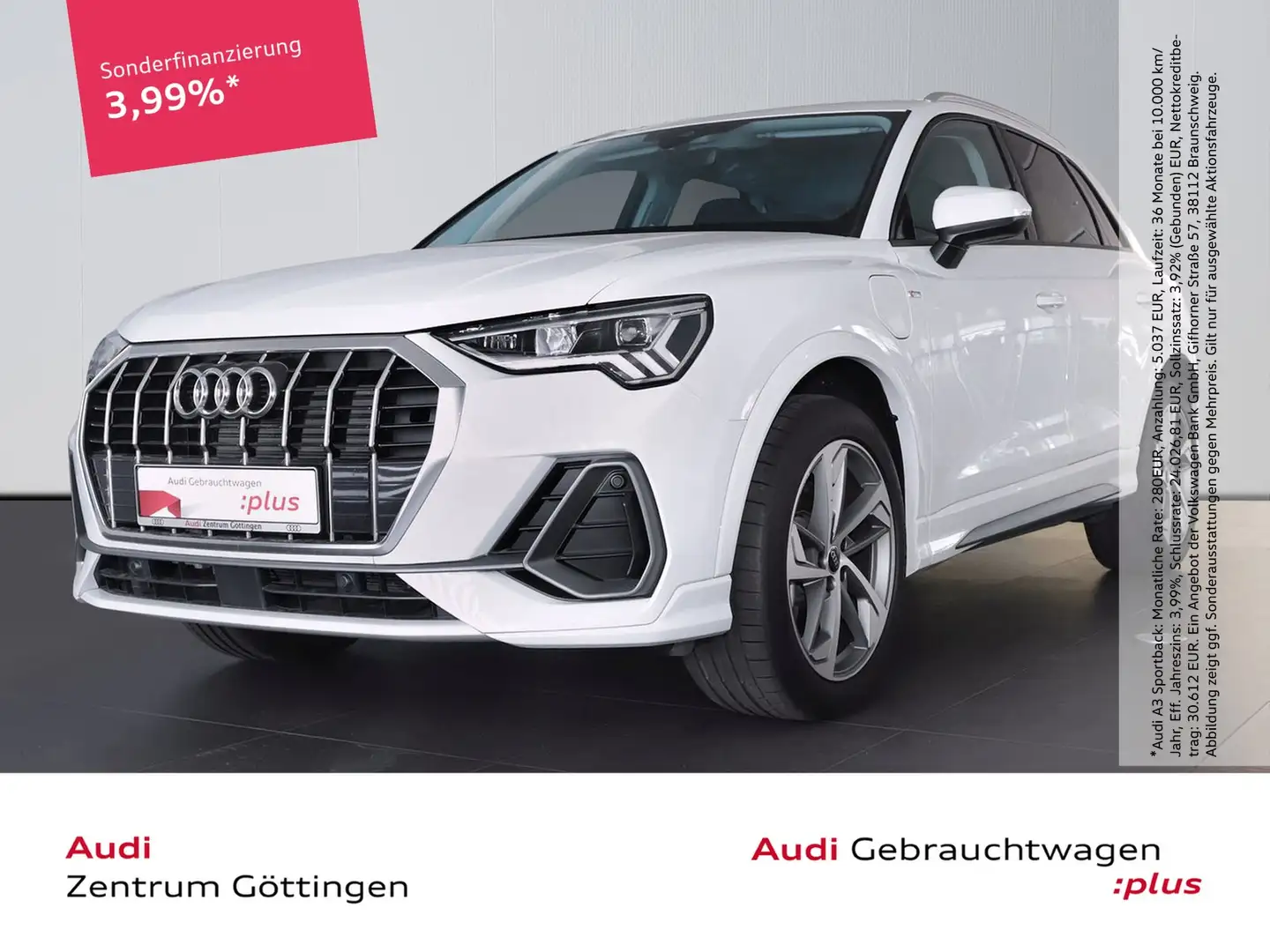 Audi Q3 S line 45 TFSI e S tronic AHK+ACC+LED+SOUND Weiß - 1