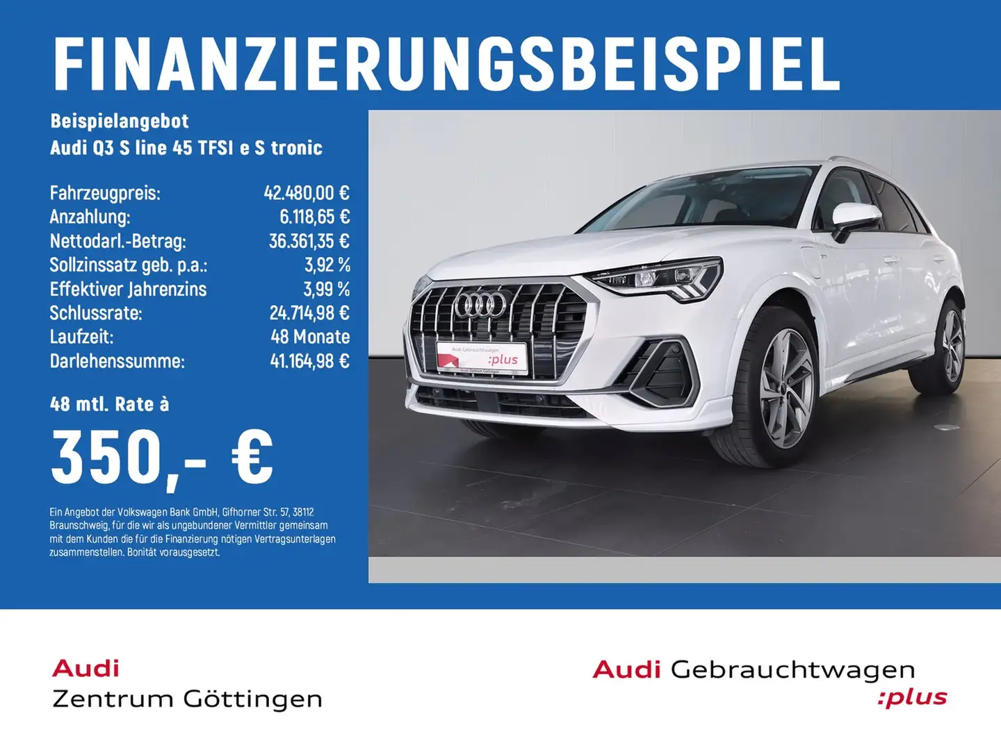 Audi Q3 S line 45 TFSI e S tronic AHK+ACC+LED+SOUND Weiß - 2