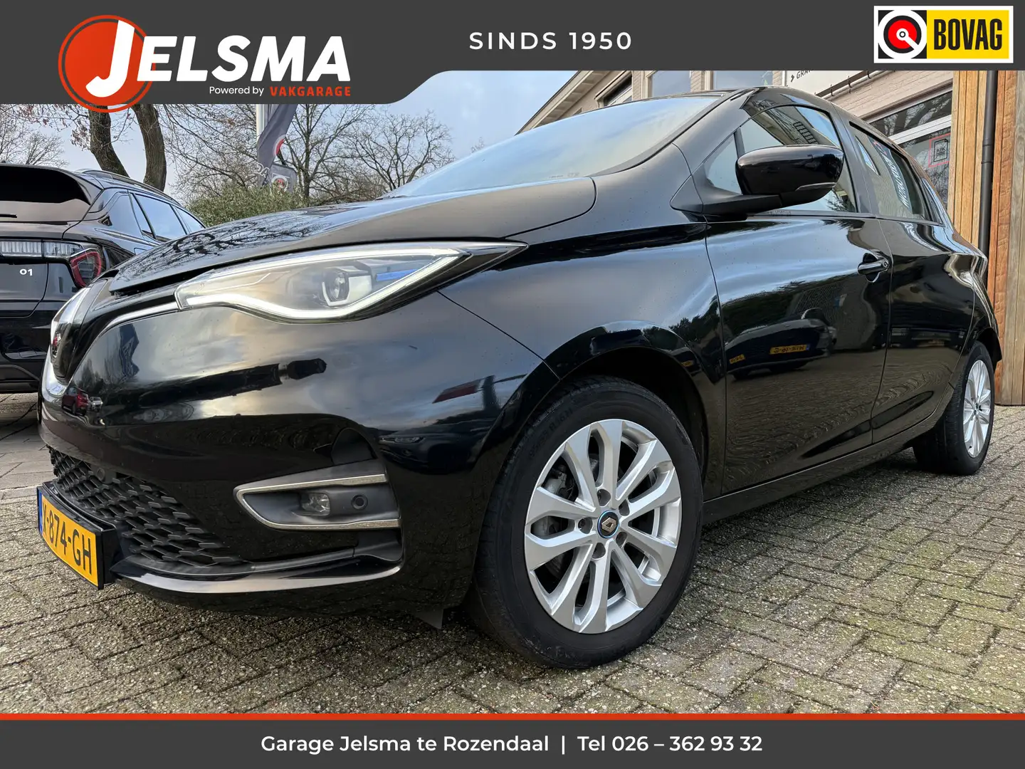 Renault ZOE R135 Intens 52 kWh (huur Accu) Navi | Camera Zwart - 1