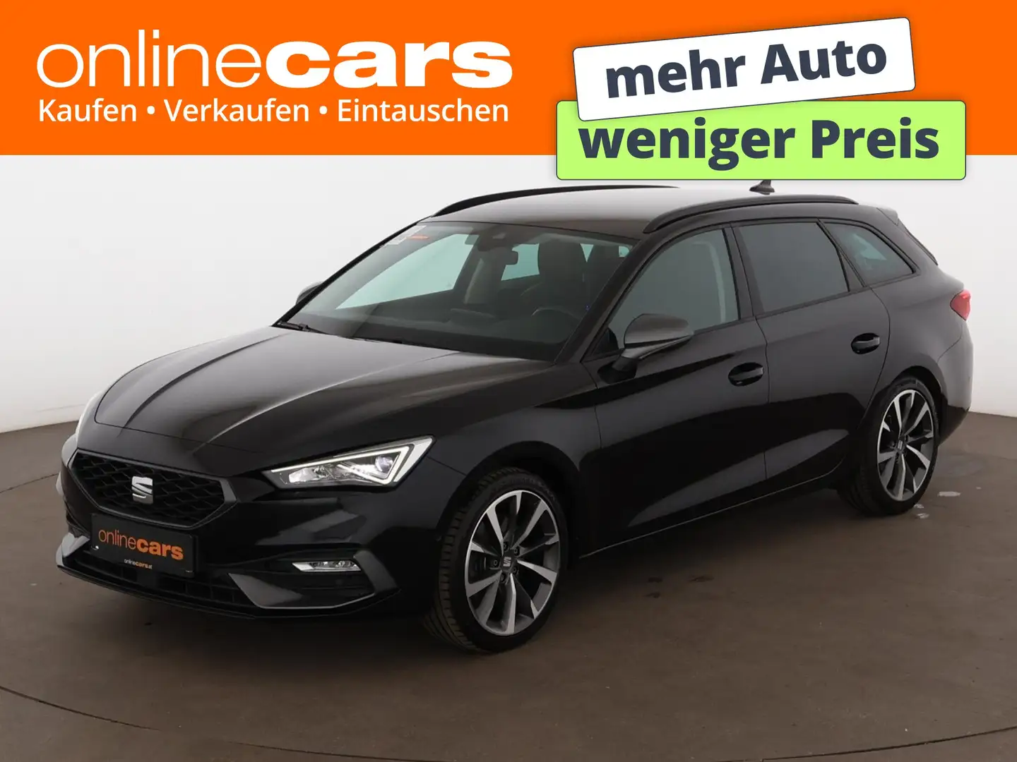 SEAT Leon ST 2.0 TDI FR Aut LED RADAR NAVI SITZHZG PDC Schwarz - 1