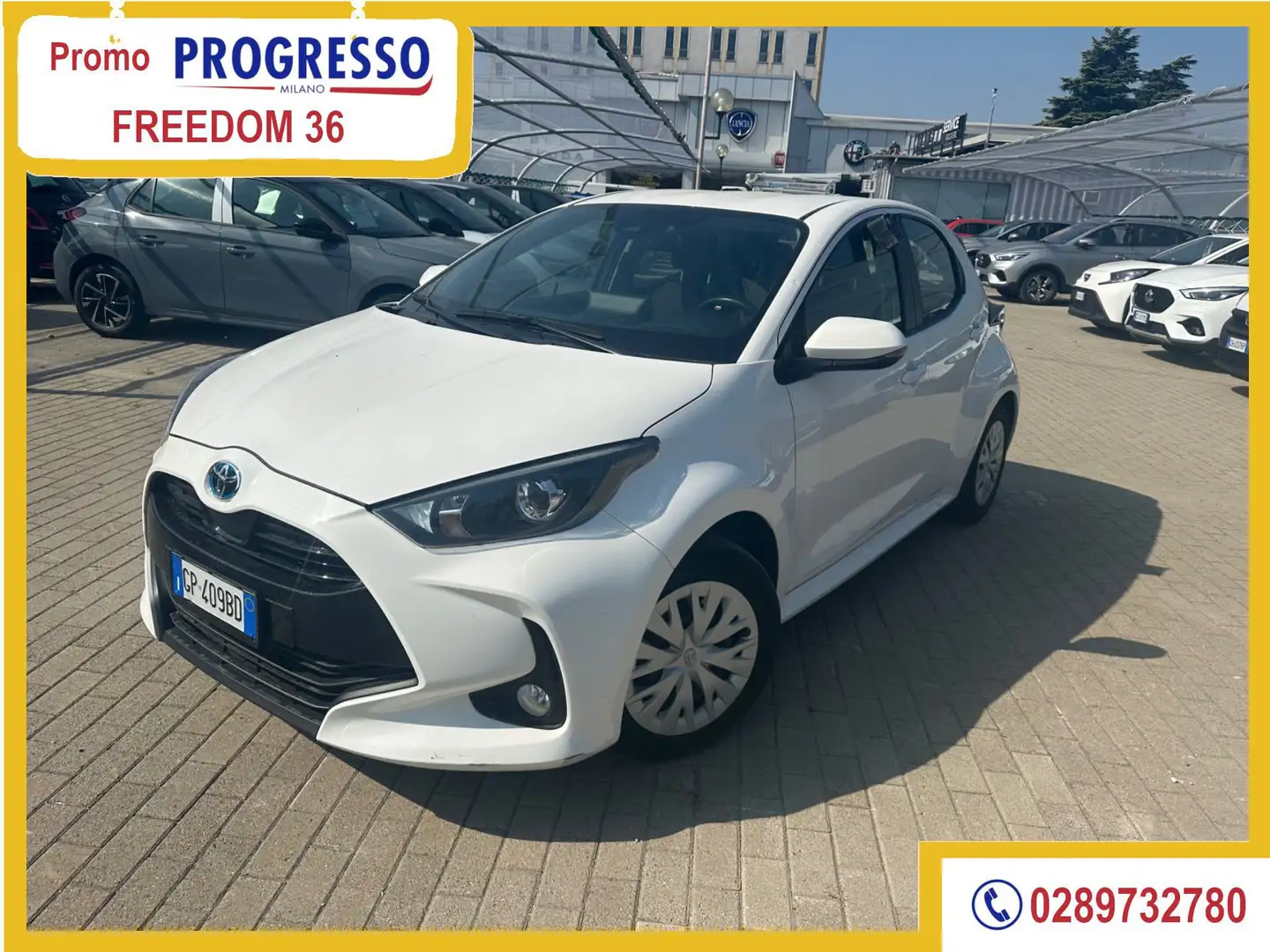 Toyota Yaris Yaris 1.5 Hybrid 5 porte Buisness Blanc - 1