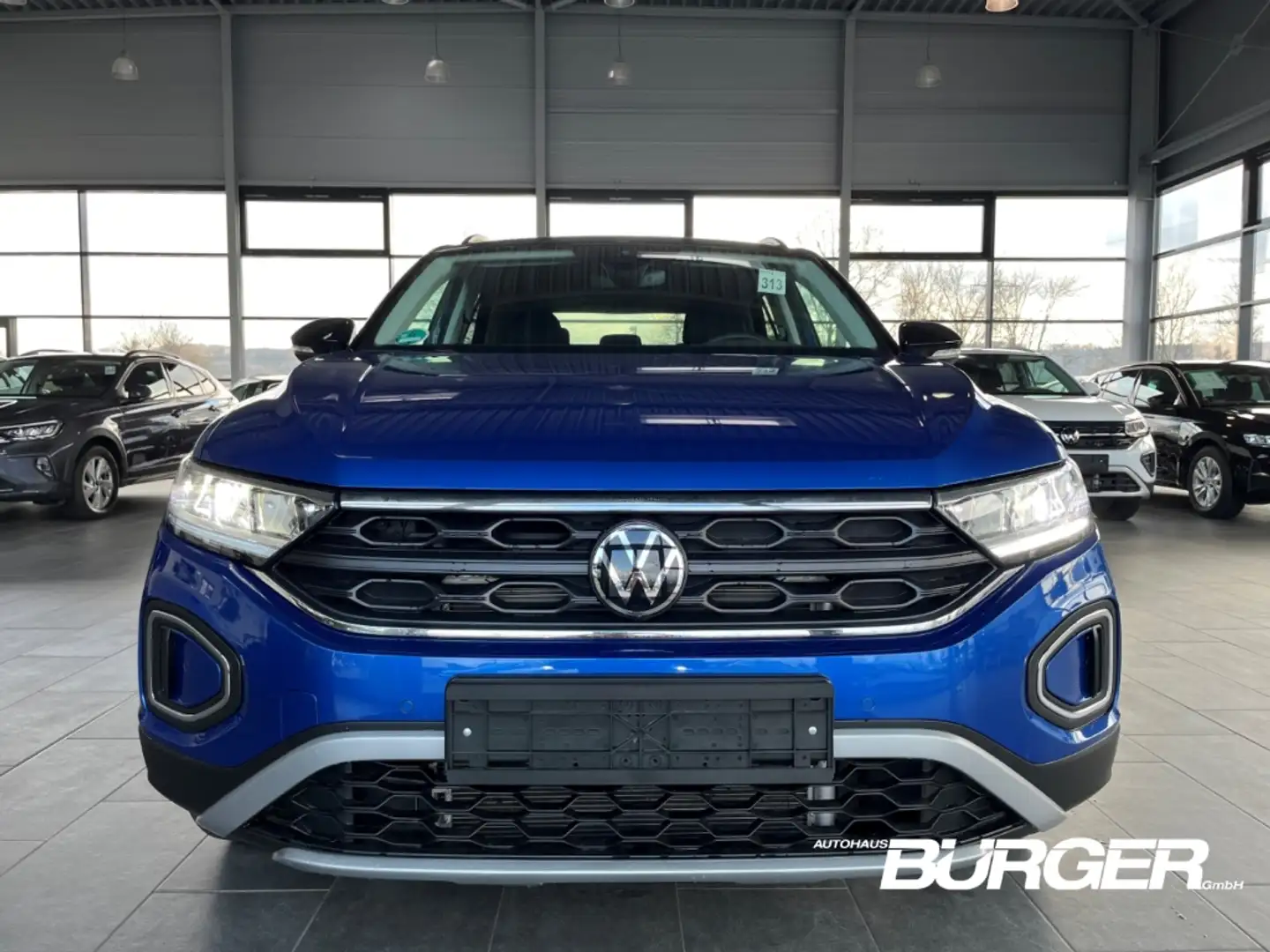 Volkswagen T-Roc Prime 1.5 TSI AHK Dach schw. Navi Keyless LED Kame Blau - 2
