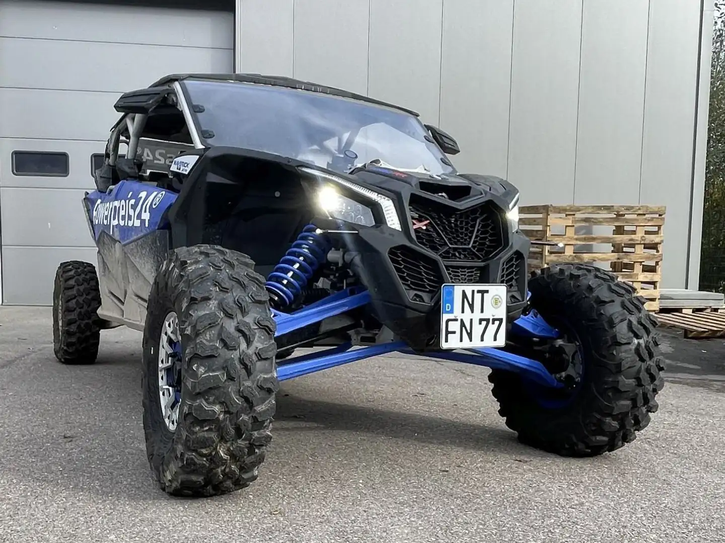 Can-Am Maverick Maverick MAX X rs Turbo RR mit Smart-Shox Kék - 2
