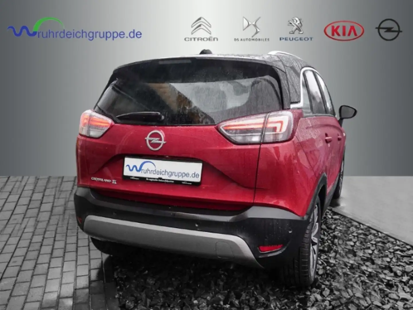 Opel Crossland X Ultimate AHK KLIMAAT+NAVI+LED+ SHZ+RFK+APPLE CARPL Rood - 2