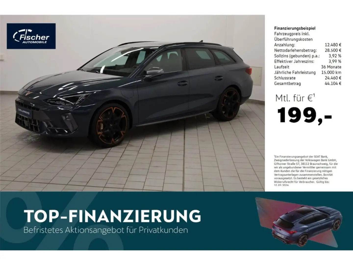 CUPRA Leon Sportstourer 1.5 e-Hybrid VZ Blau - 1
