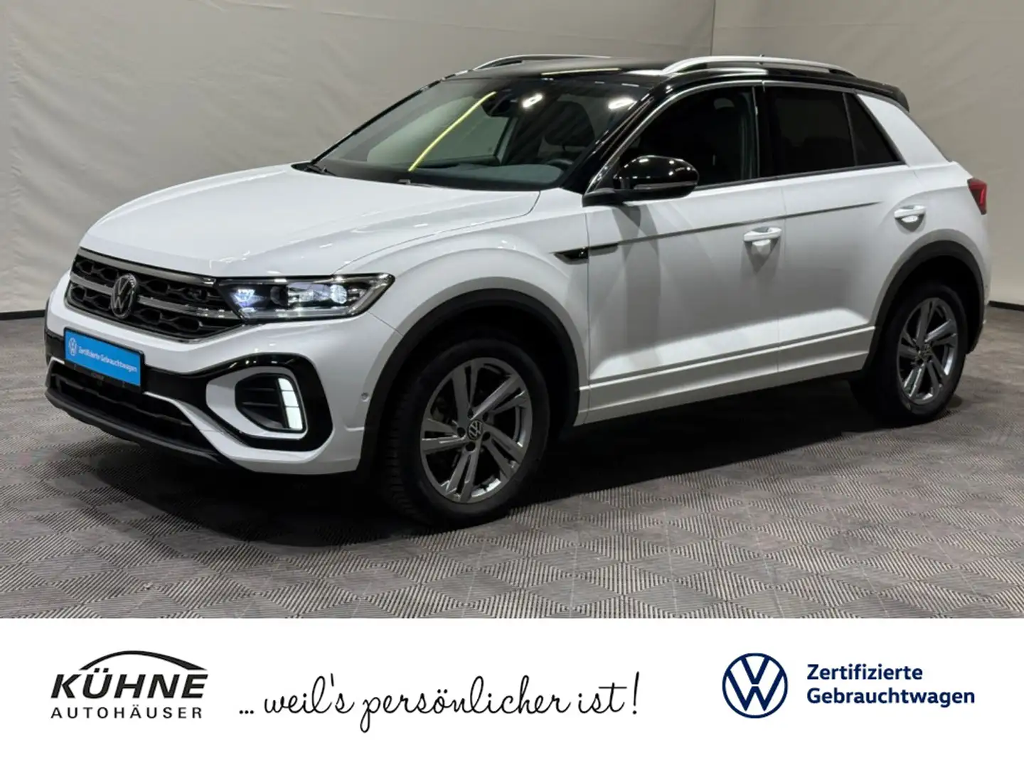 Volkswagen T-Roc T-ROC R-Line 1.5 TSI DSG | LED+ NAVI KAMERA AHK Weiß - 1
