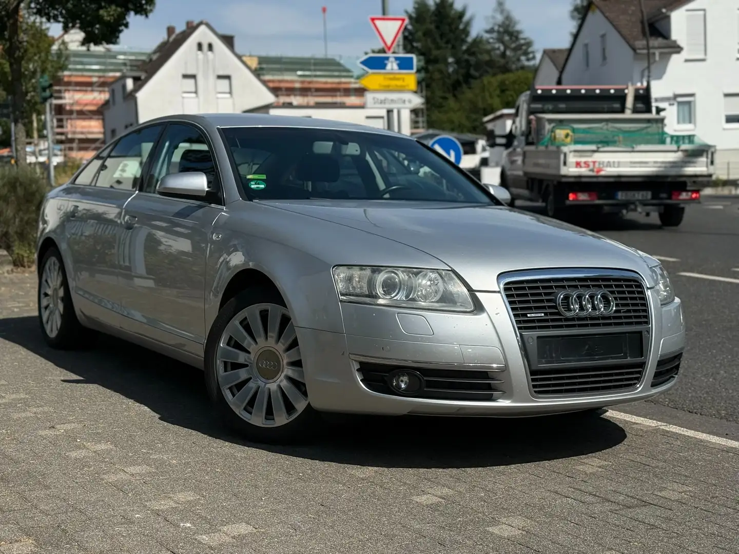 Audi A6 3.2 FSI quattro/1.H/VOLLLEDER/AUTOMAT/TÜV-NEUIK Argent - 1