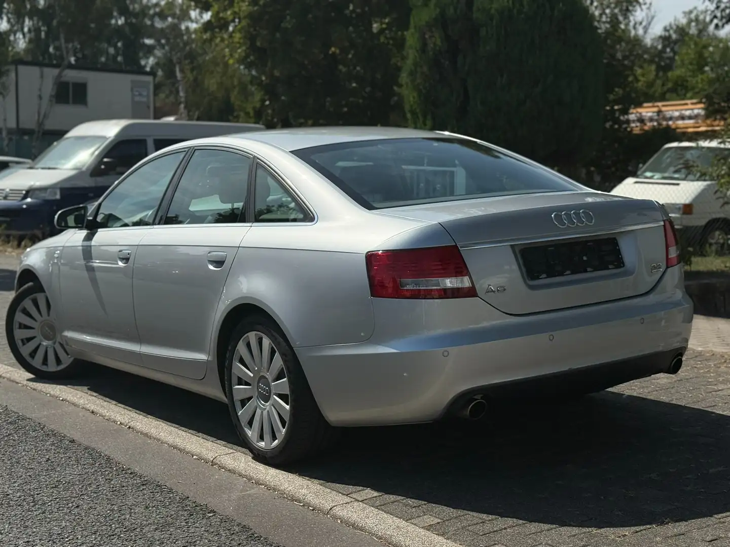 Audi A6 3.2 FSI quattro/1.H/VOLLLEDER/AUTOMAT/TÜV-NEUIK Argent - 2