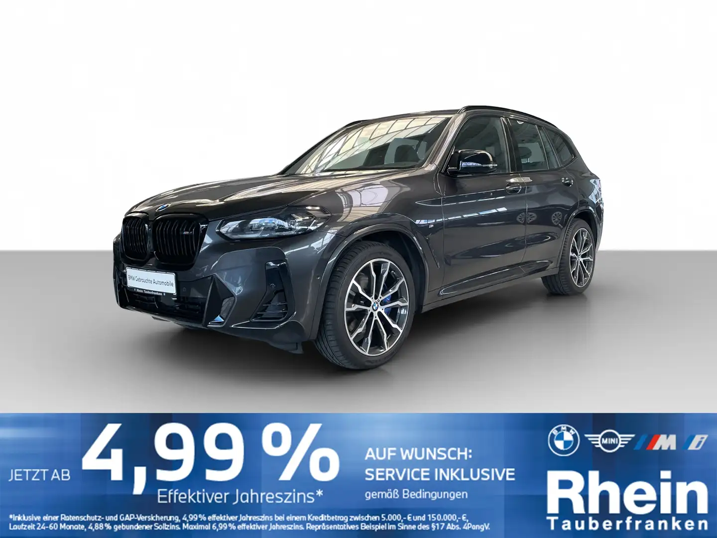 BMW X3 M 40d M Sport NaviProf*AHK*Panorama*Parkassist Grau - 1