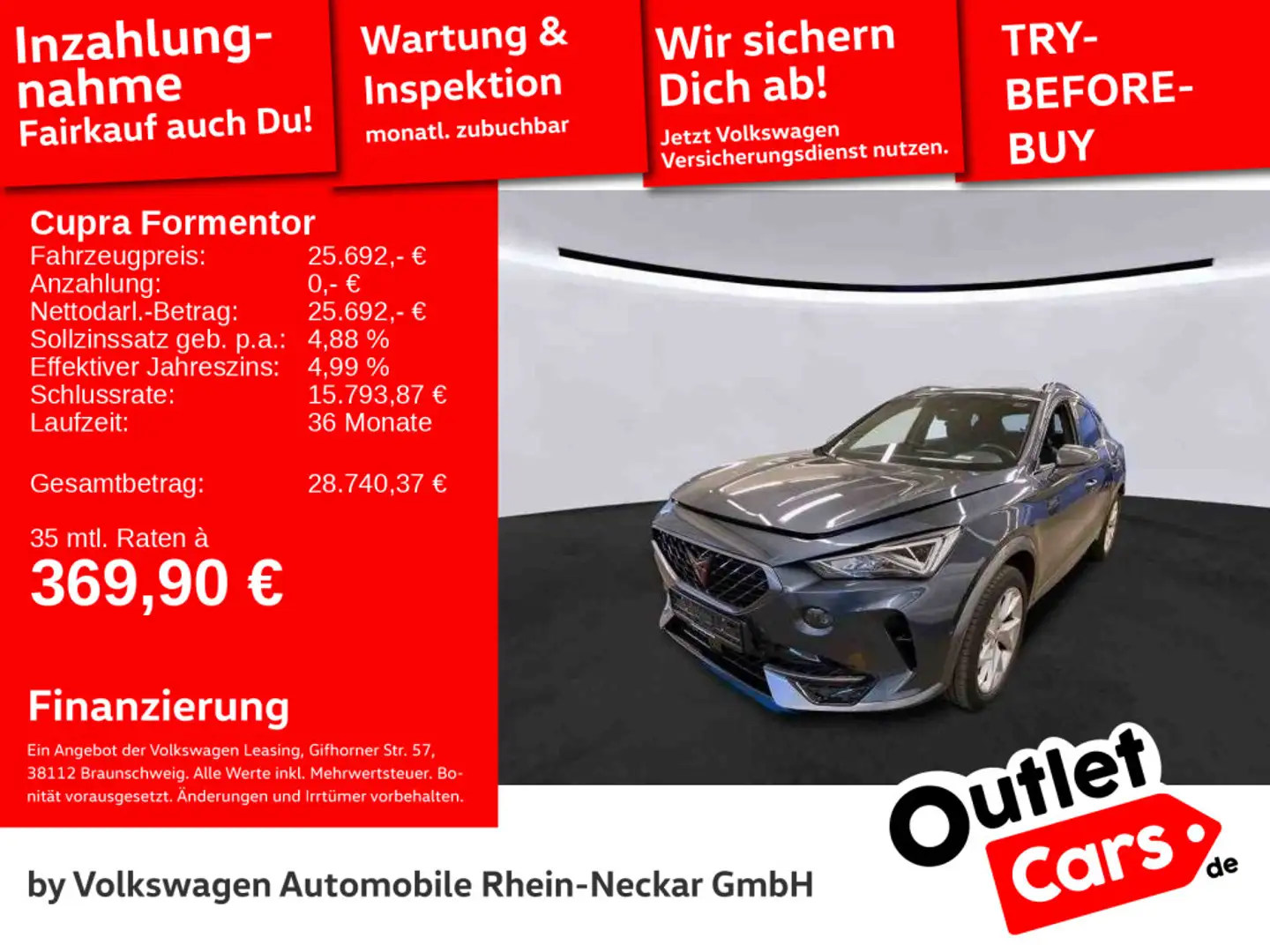CUPRA Formentor 1.5 TSI DSG Pano AHK LED uvm Grau - 1
