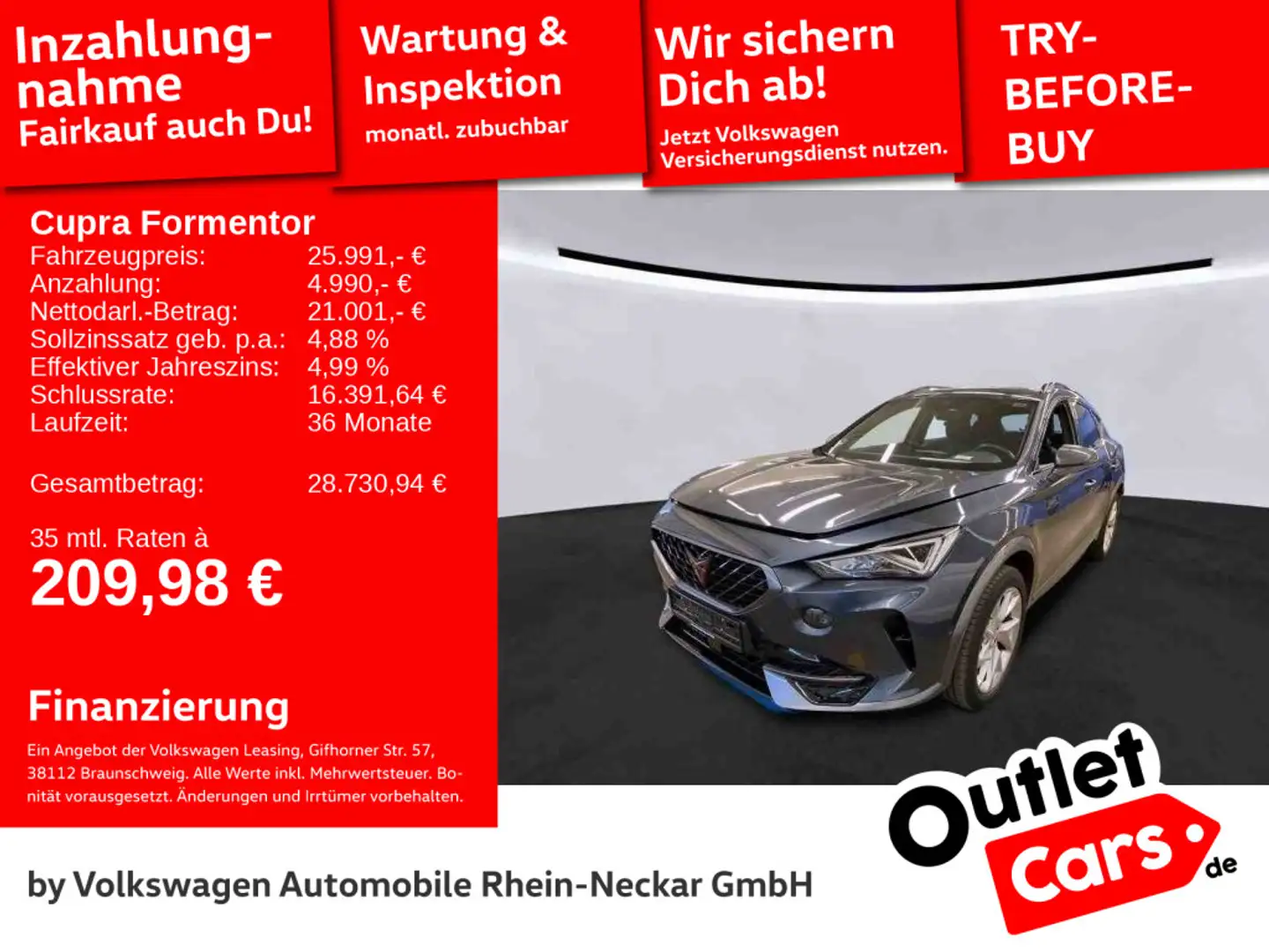 CUPRA Formentor 1.5 TSI DSG Pano AHK LED uvm Grau - 1