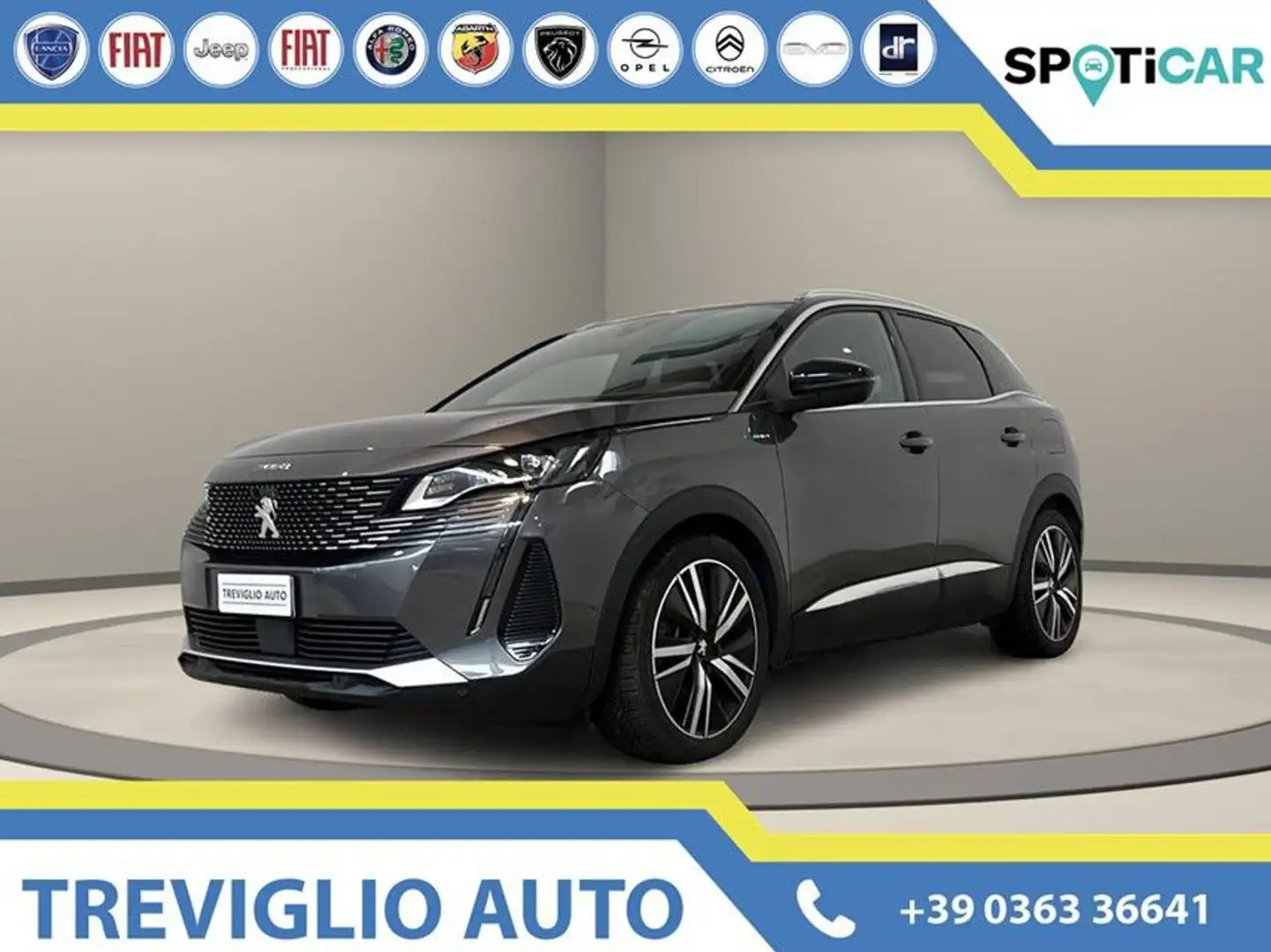 Peugeot 3008 Hybrid4 300 e-EAT8 GT Pack TETTO APRIBILE Grijs - 1
