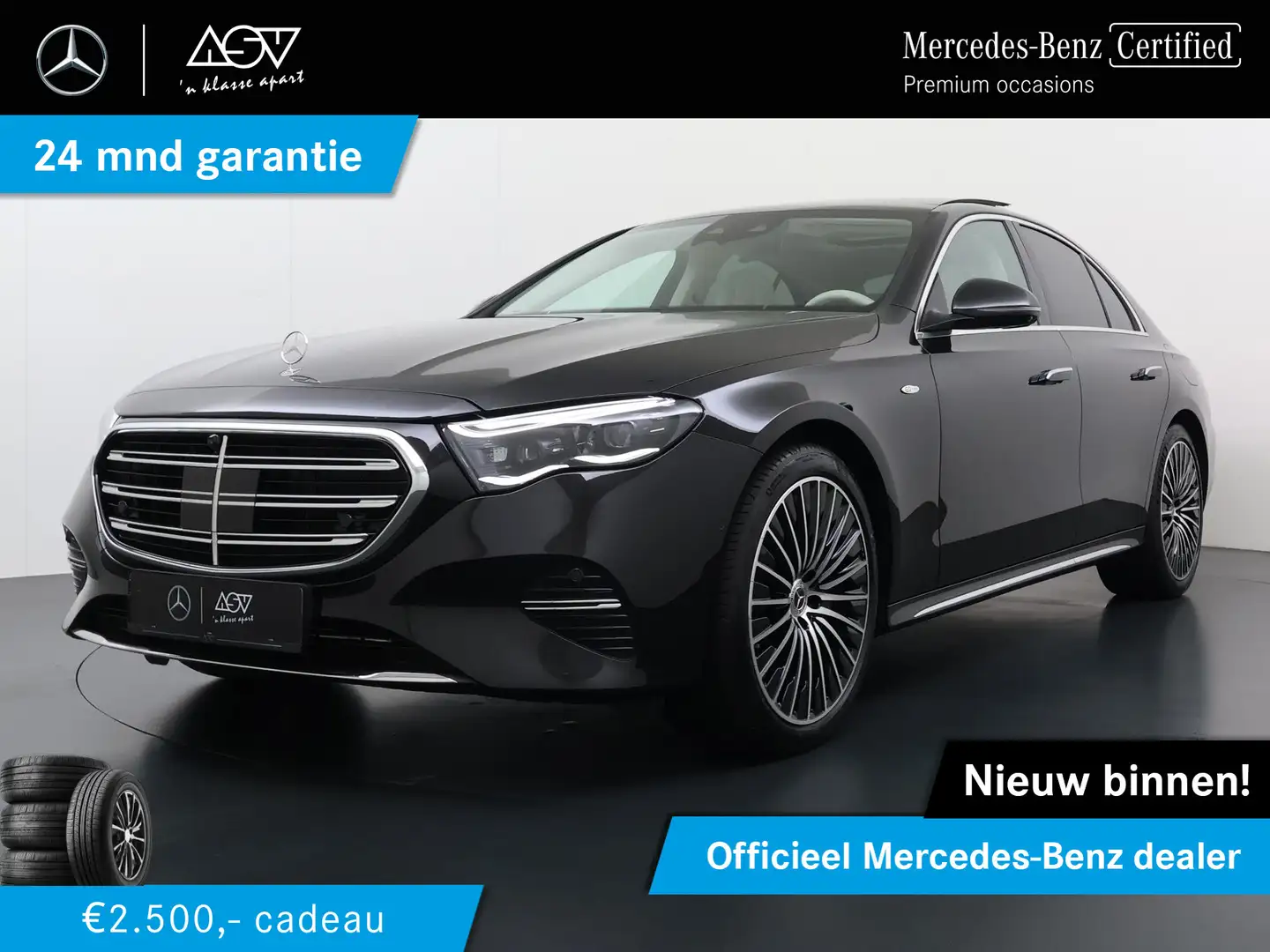 Mercedes-Benz E 400 e 4MATIC Exclusive Line | Luchtvering | Achteras b Noir - 1