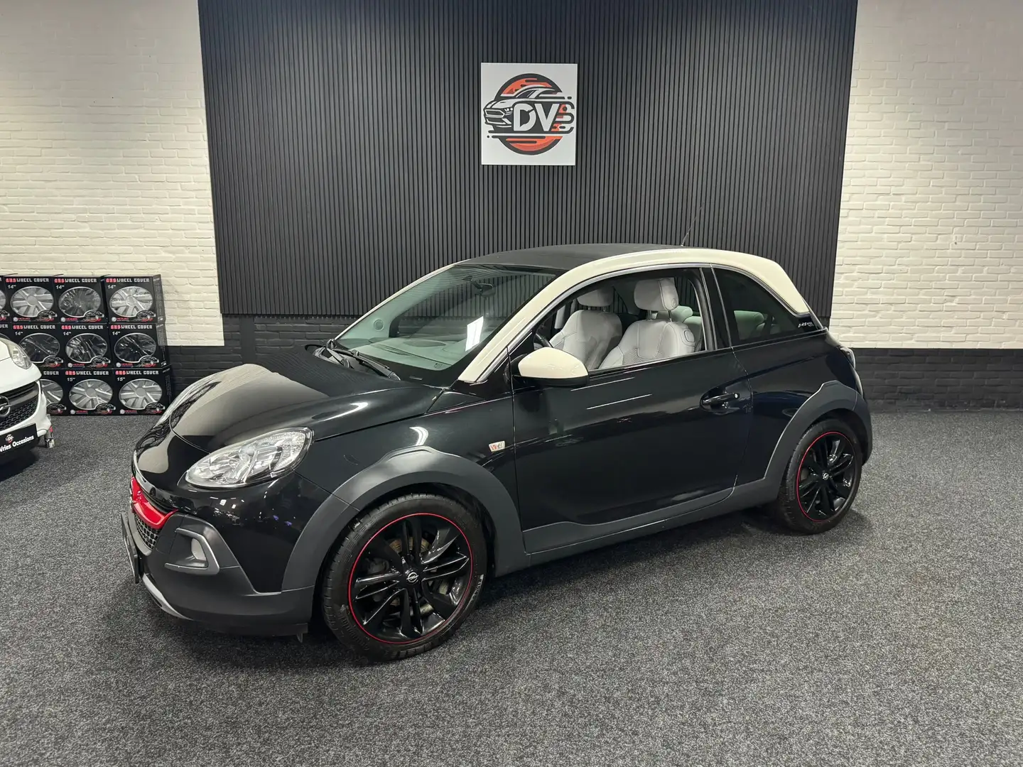 Opel Adam 1.0 Turbo Rocks, WIT LEER, OPEN DAK,CRUISE,PDC Noir - 1
