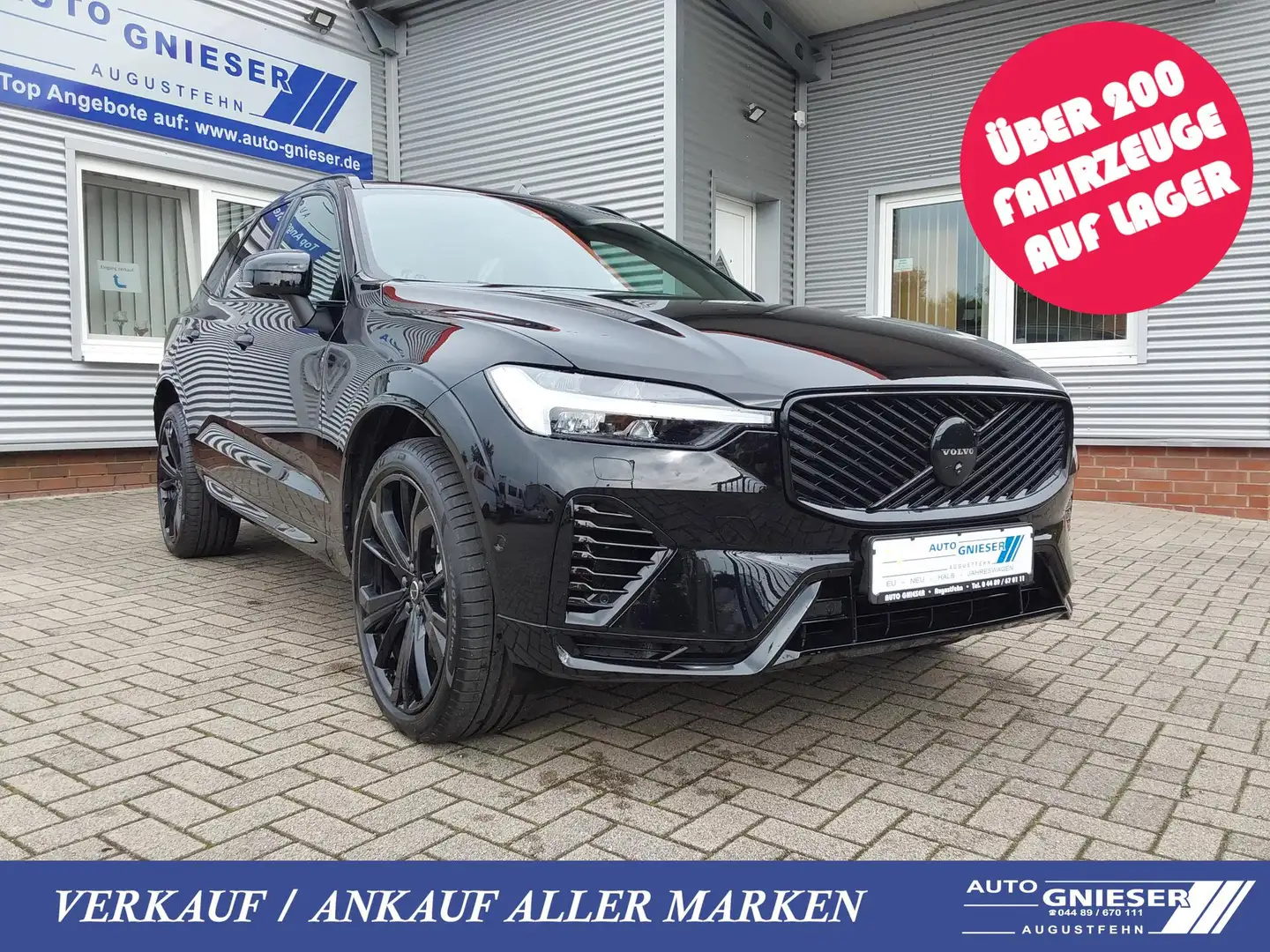 Volvo XC60 T8 AWD Ultra Black Edition ACC/SHZ/KAM/H&K/PANO... Noir - 1