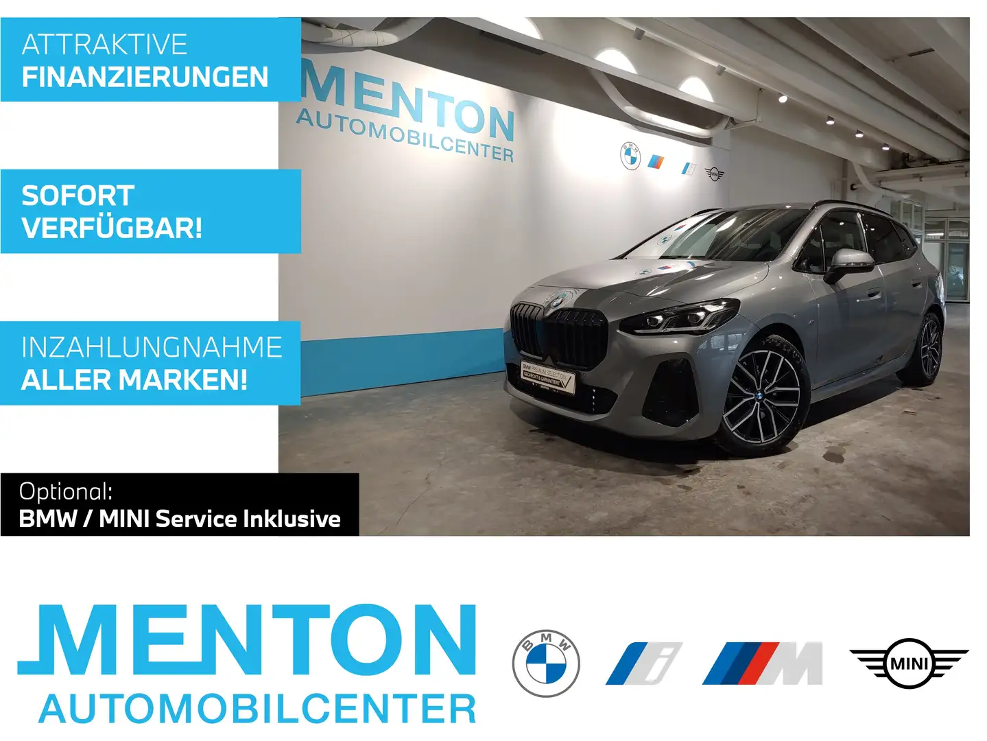 BMW 218 d M-Sportpaket/AHK/ad.LED/Pano/Harman Grau - 1