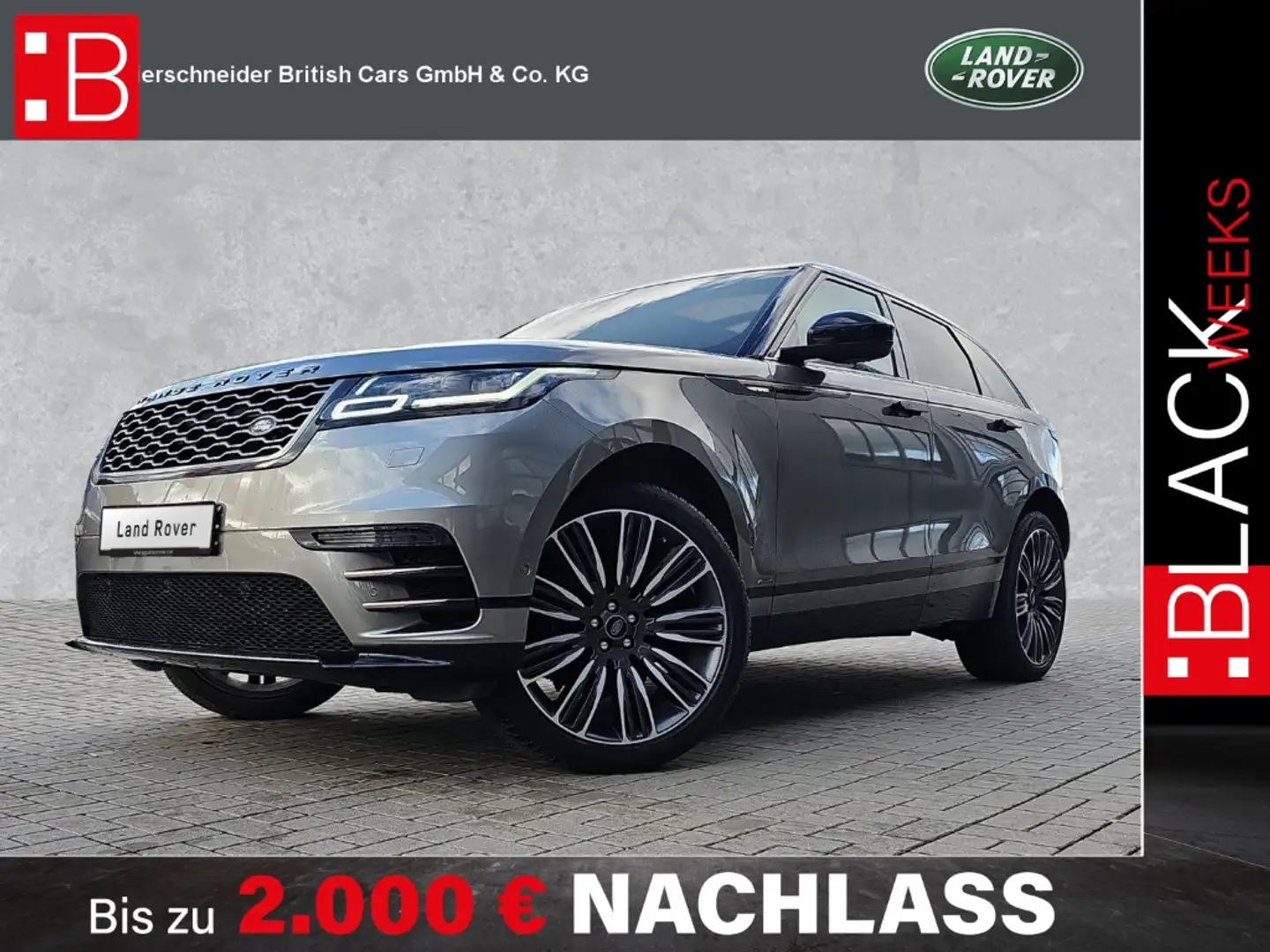 Land Rover Range Rover Velar P250 R-Dynamic SE 452,- OHNE ANZAHLUNG Silber - 1