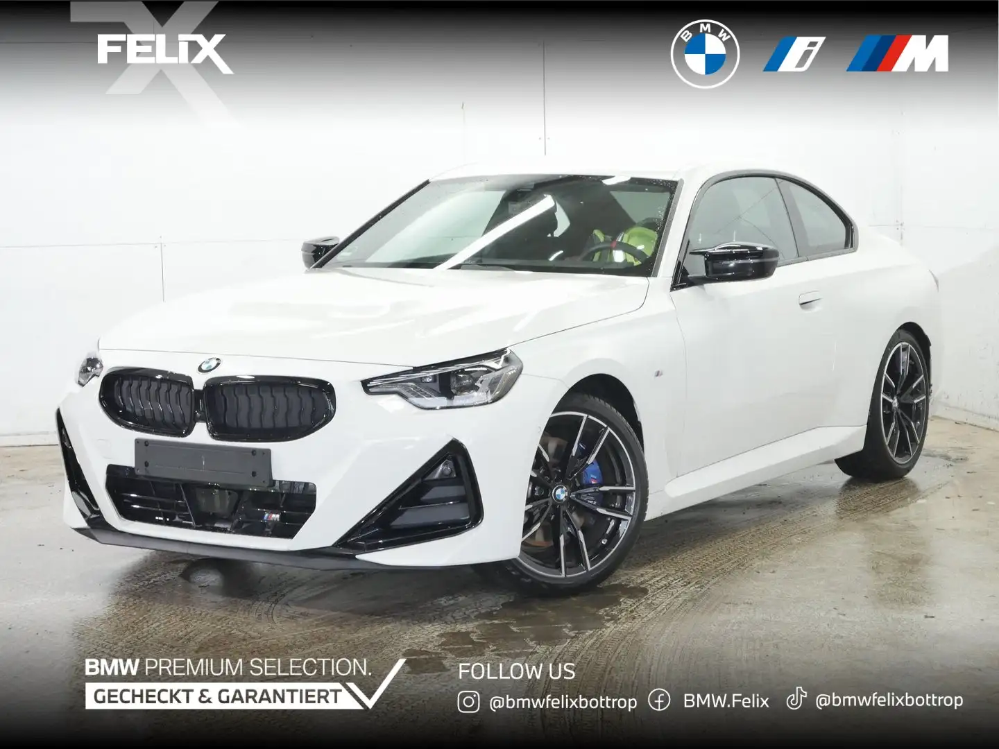 BMW 240 M240i xDrive Coupe+19"ALU+LCI FACELIFT+LIVE COCKPI Weiß - 1