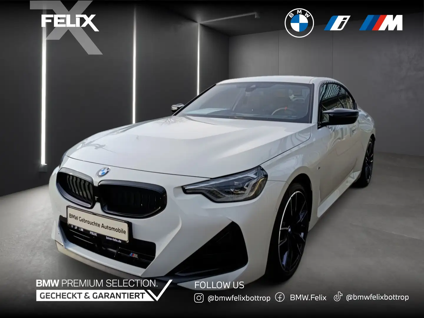 BMW 240 M240i xDrive Coupe+19"ALU+LCI FACELIFT+LIVE COCKPI Blanc - 1
