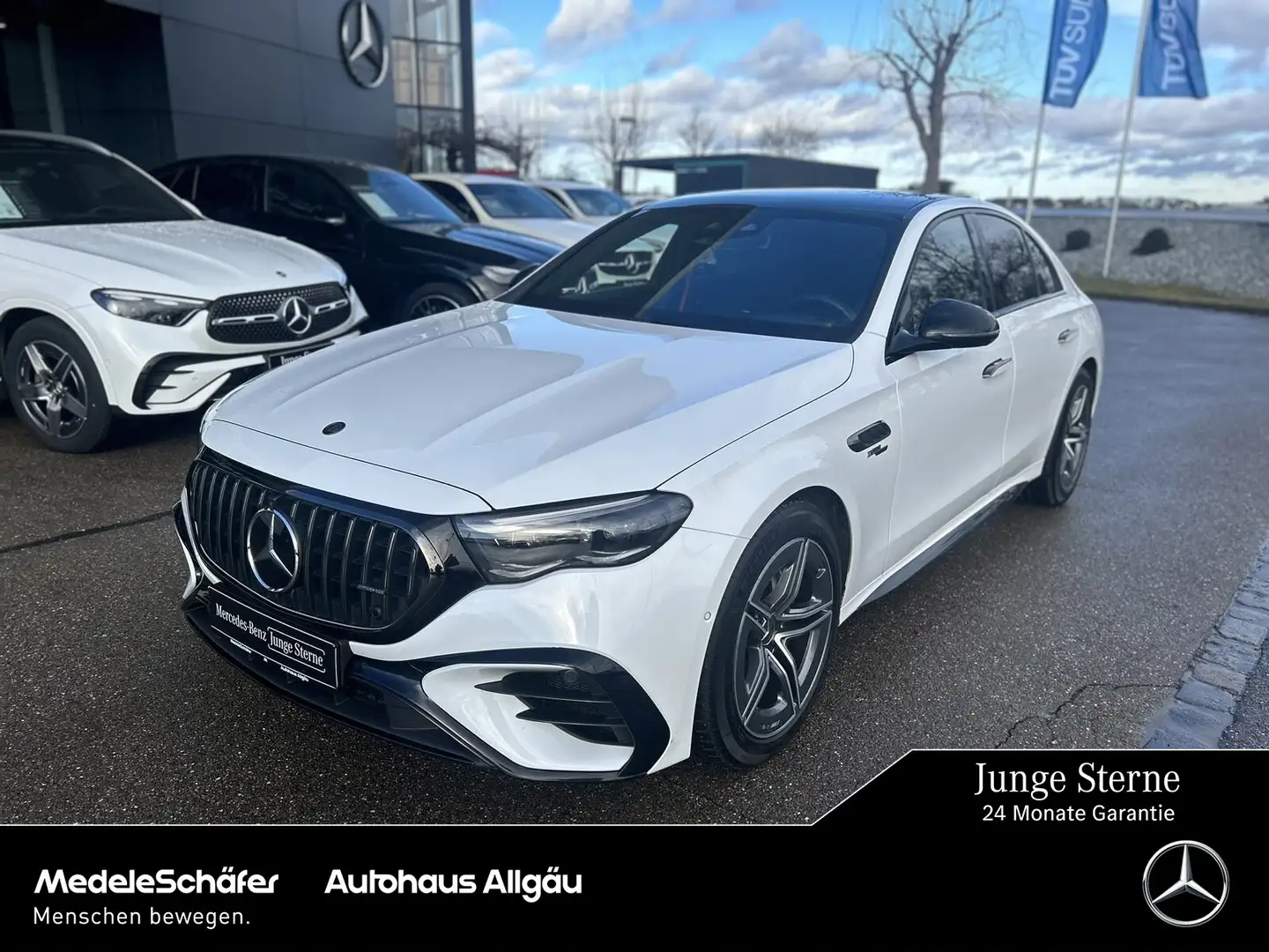 Mercedes-Benz E 53 AMG E 53 AMG Hybrid 4M+ Night Pano AHK Fahr-Assi 360° Weiß - 1