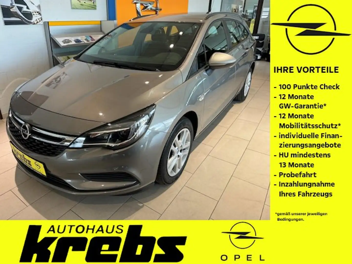 Opel Astra 1.4 Turbo Sports Tourer Edition - PDC - 1. Hand Gris - 1