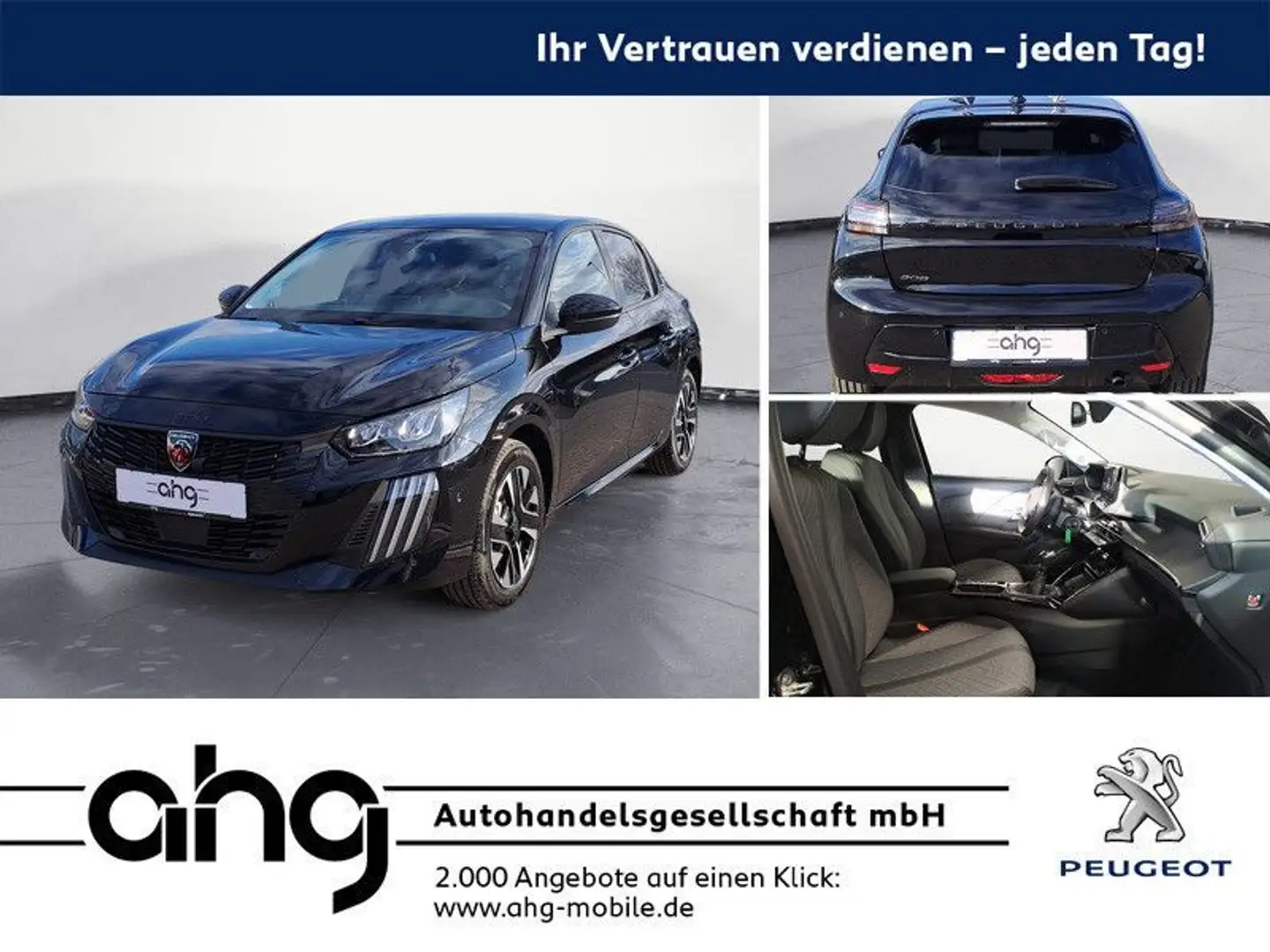 Peugeot 208 PureTech 100 Allure Navi LED Bluetooth PDC K Schwarz - 1