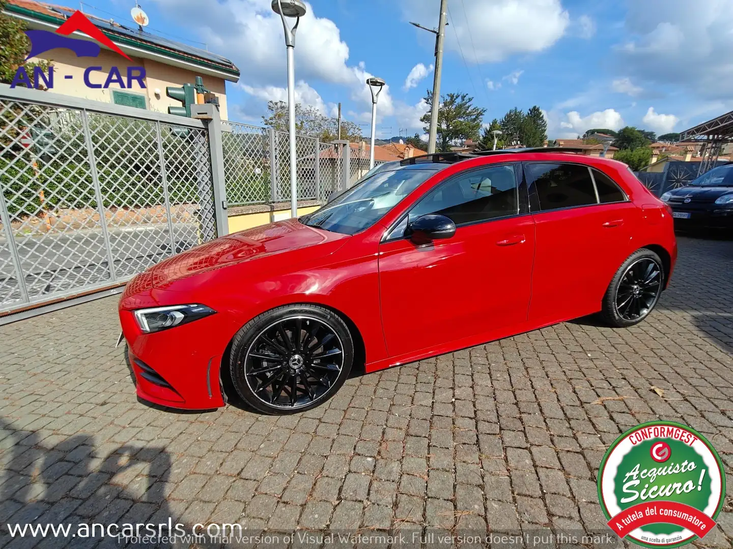 Mercedes-Benz A 180 Premium auto - Pack AMG - Tetto Apribile Rouge - 1
