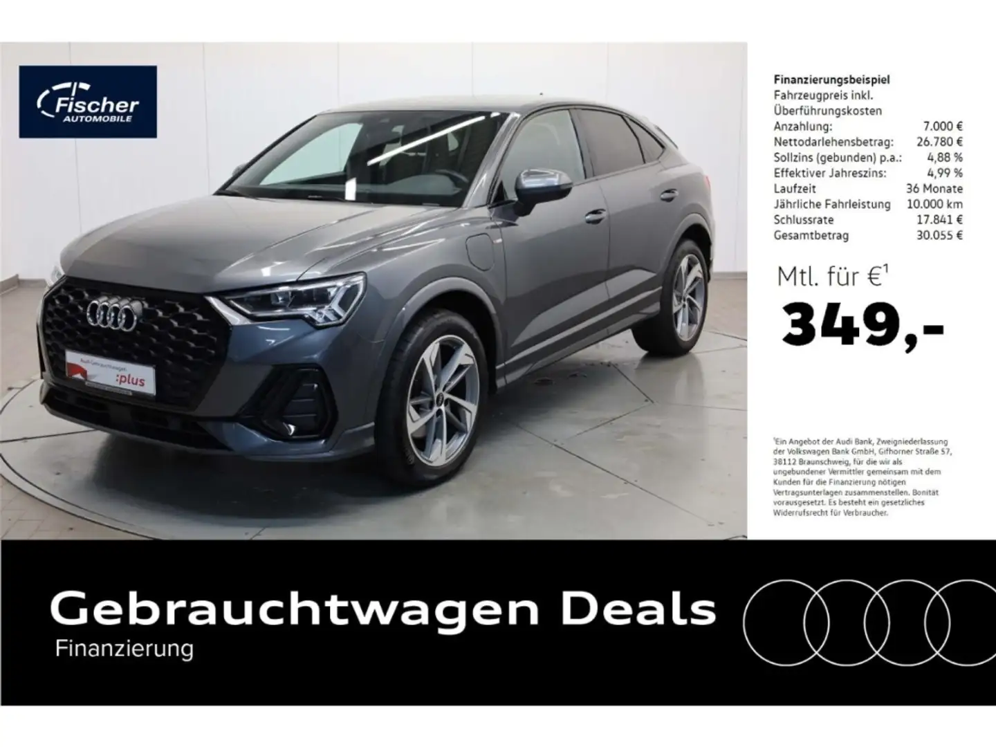 Audi Q3 Sportback 45 TFSI e S line Grau - 1