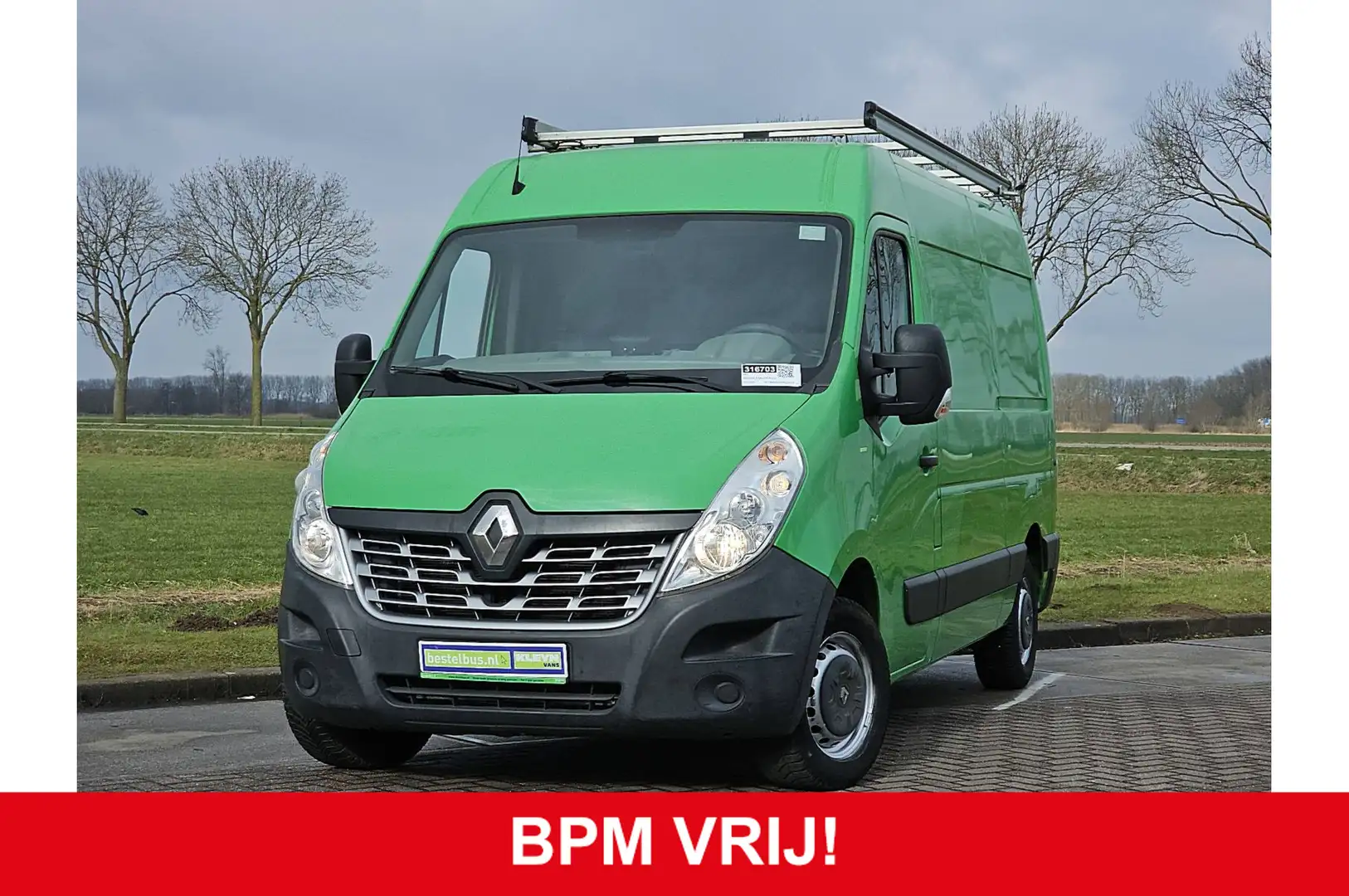 Renault Master T35 2.3 dCi L2H2 airco, imperiaal, trap, trekhaak, Verde - 2