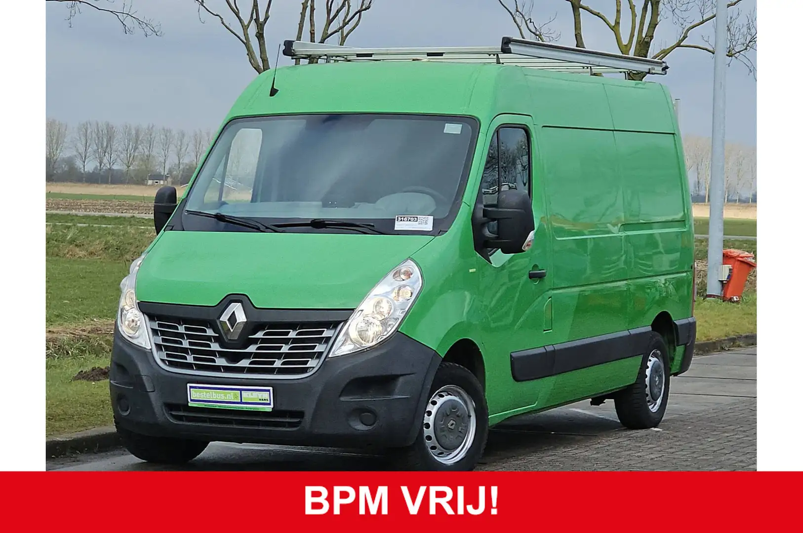Renault Master T35 2.3 dCi L2H2 airco, imperiaal, trap, trekhaak, Verde - 1