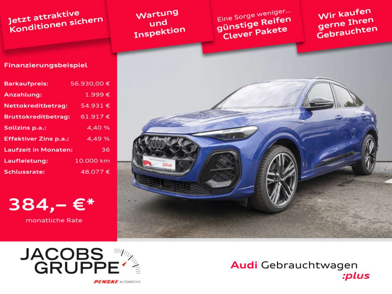 Audi Q5 — Audi Q5 Sportback 2.0 TFSI quattro S line Pano/AHK/Luftfederung/Area View/B