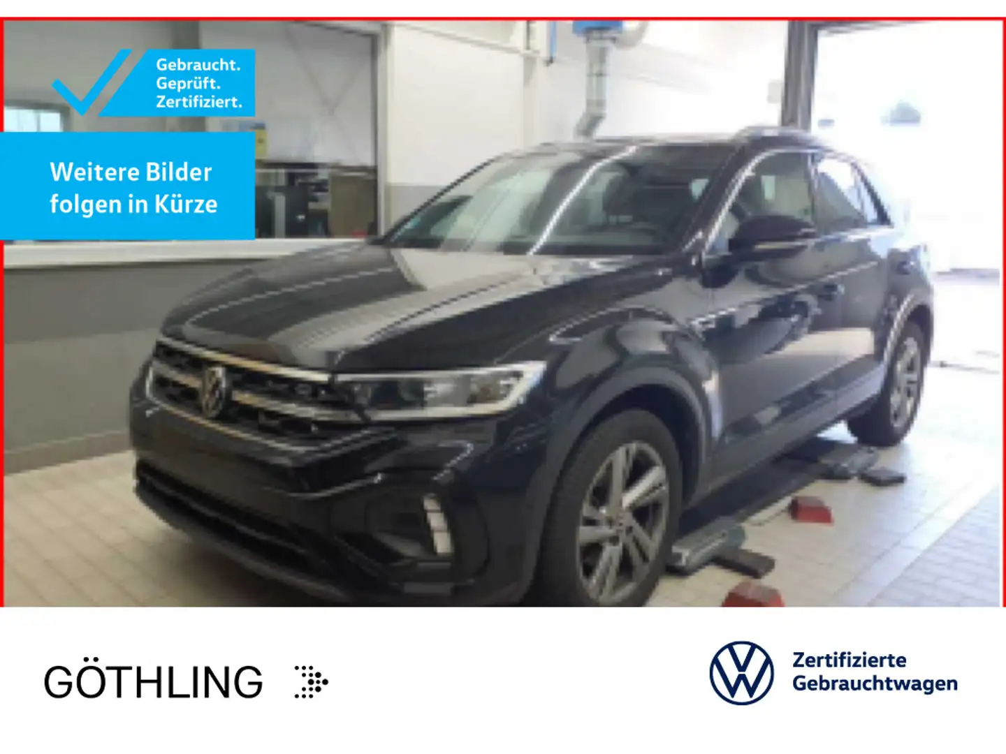 Volkswagen T-Roc T-ROC R-Line 110PS TSI*LED+*NAVI*SHZ vo*Massage* Schwarz - 1