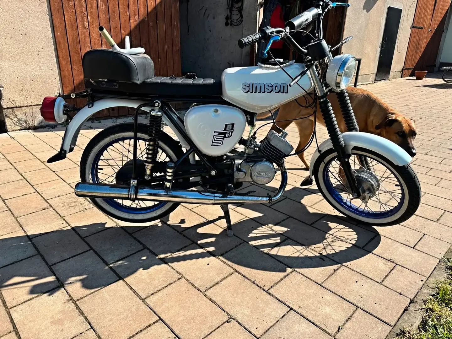 Simson S 51 Bílá - 2