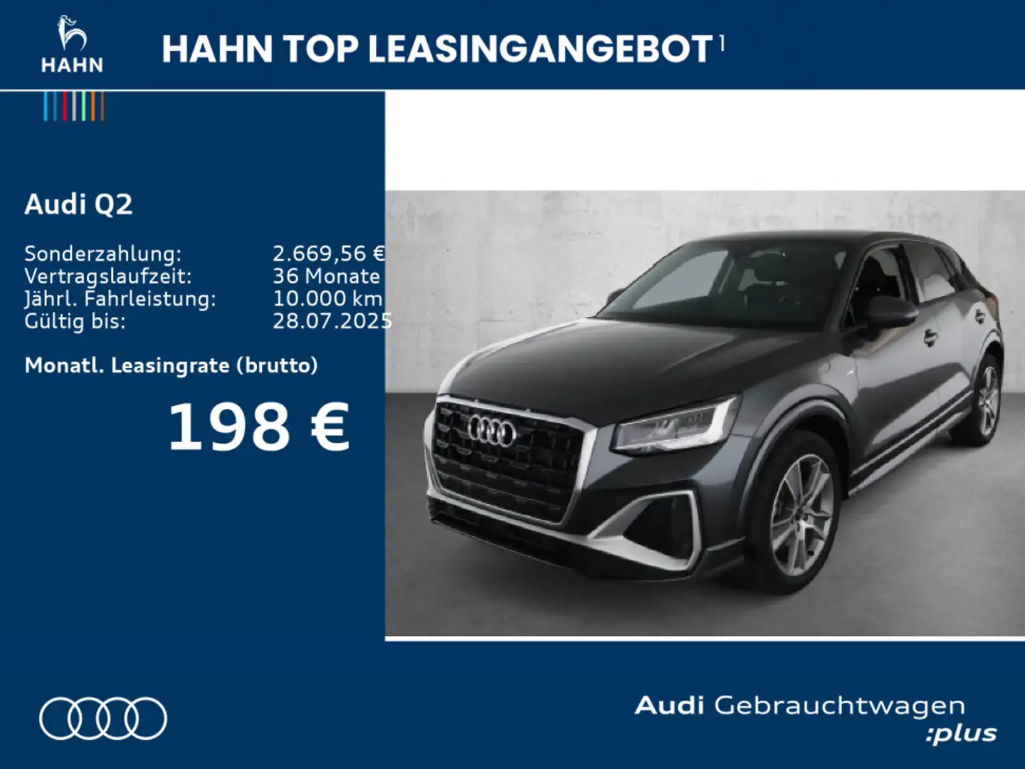 Audi Q2 35 TDI S-tronic S line AHK Navi LED Sitzhzg Grau - 2