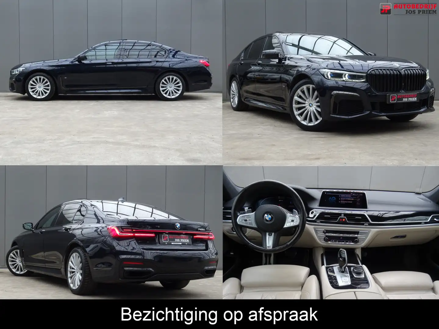 BMW 745 7-serie 745e High Executive * H/K * PANORAMADAK * Чорний - 1