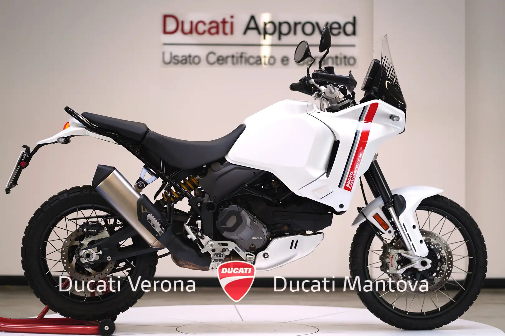 Ducati DesertX Desert X - solo 10.504 km Bianco - 2